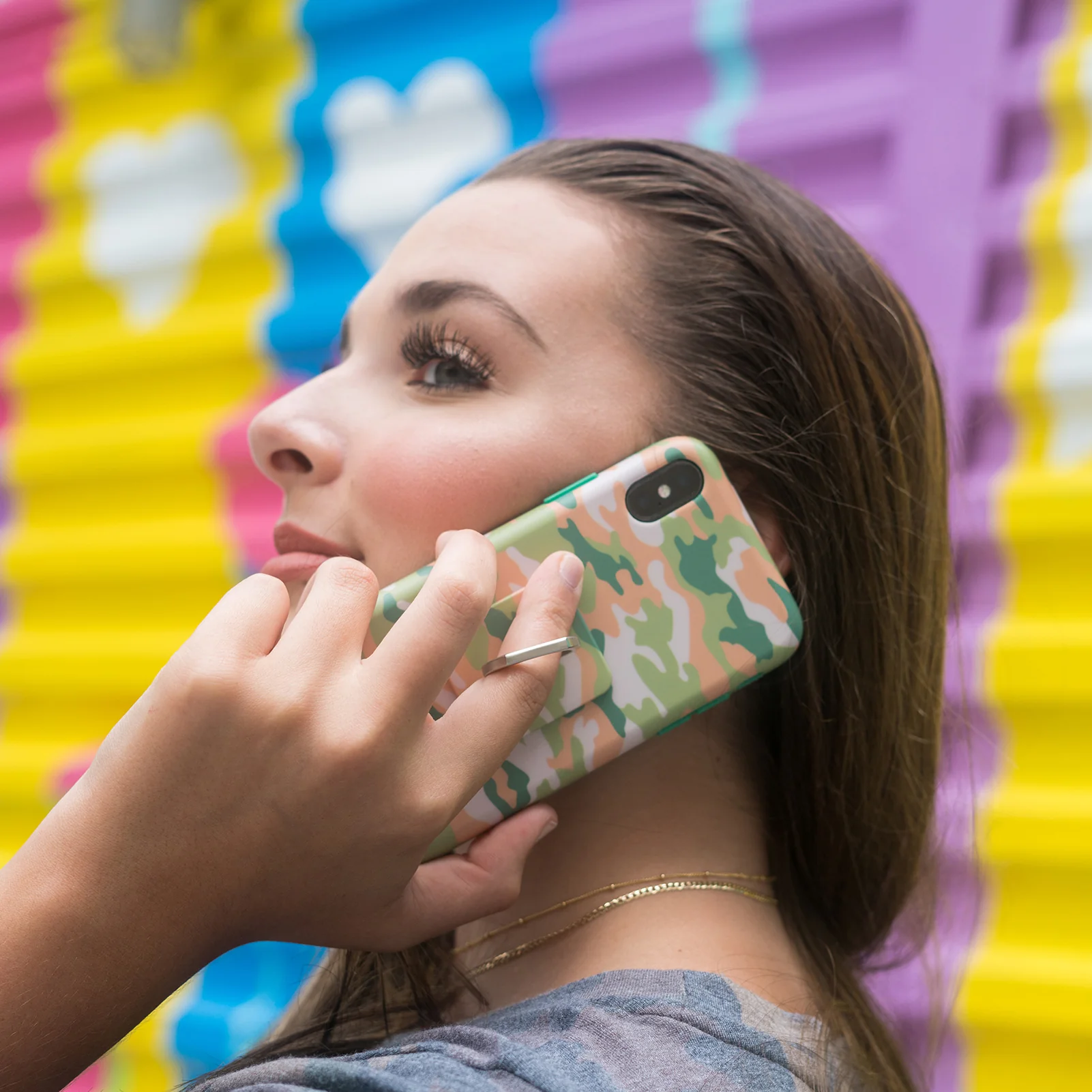 Olive Camo iPhone Case by Kendall Vertes - Image 42