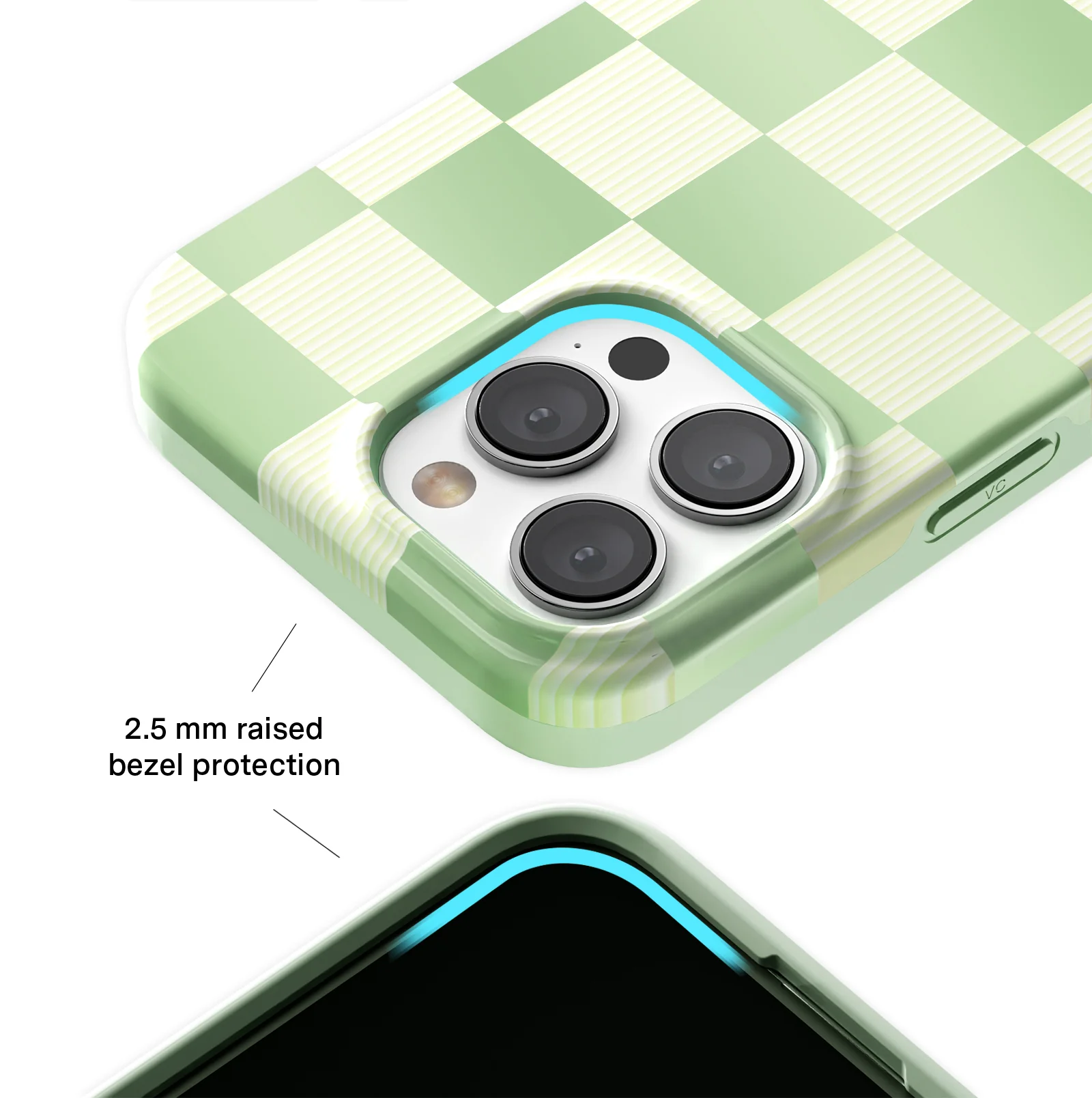 Pistachio Vibe Checkered iPhone Case - Image 67