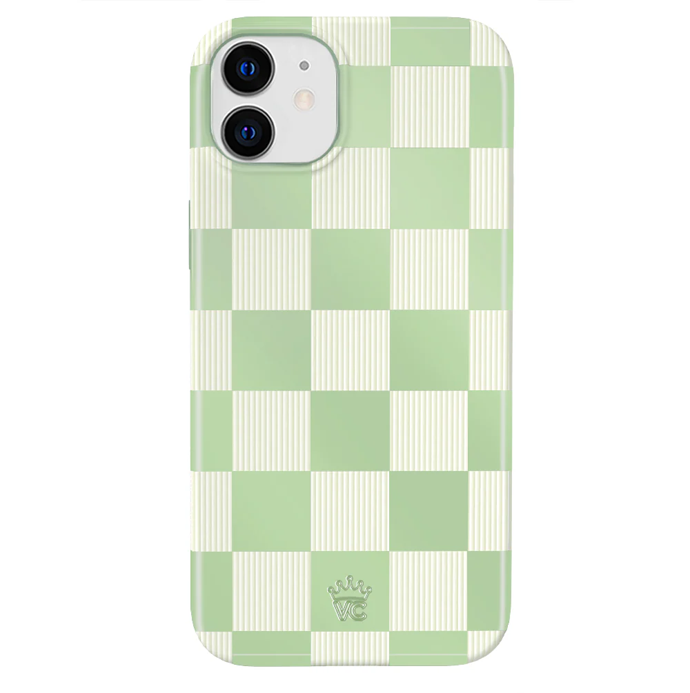 Pistachio Vibe Checkered iPhone Case - Image 76