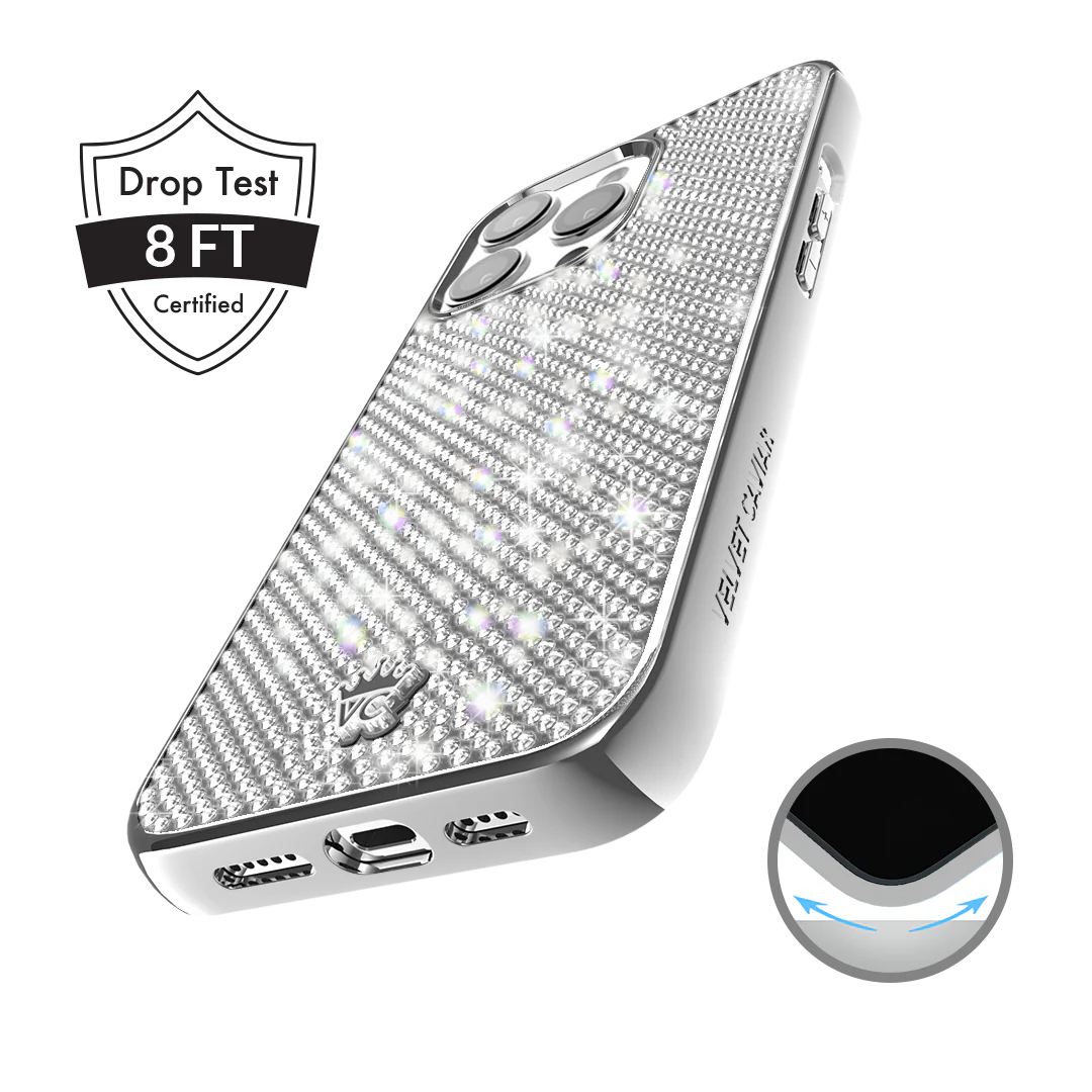 Chrome Caviar Crystals iPhone Case - Image 34