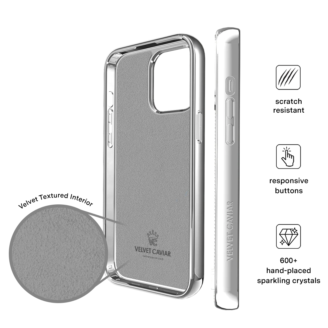Chrome Caviar Crystals iPhone Case - Image 70