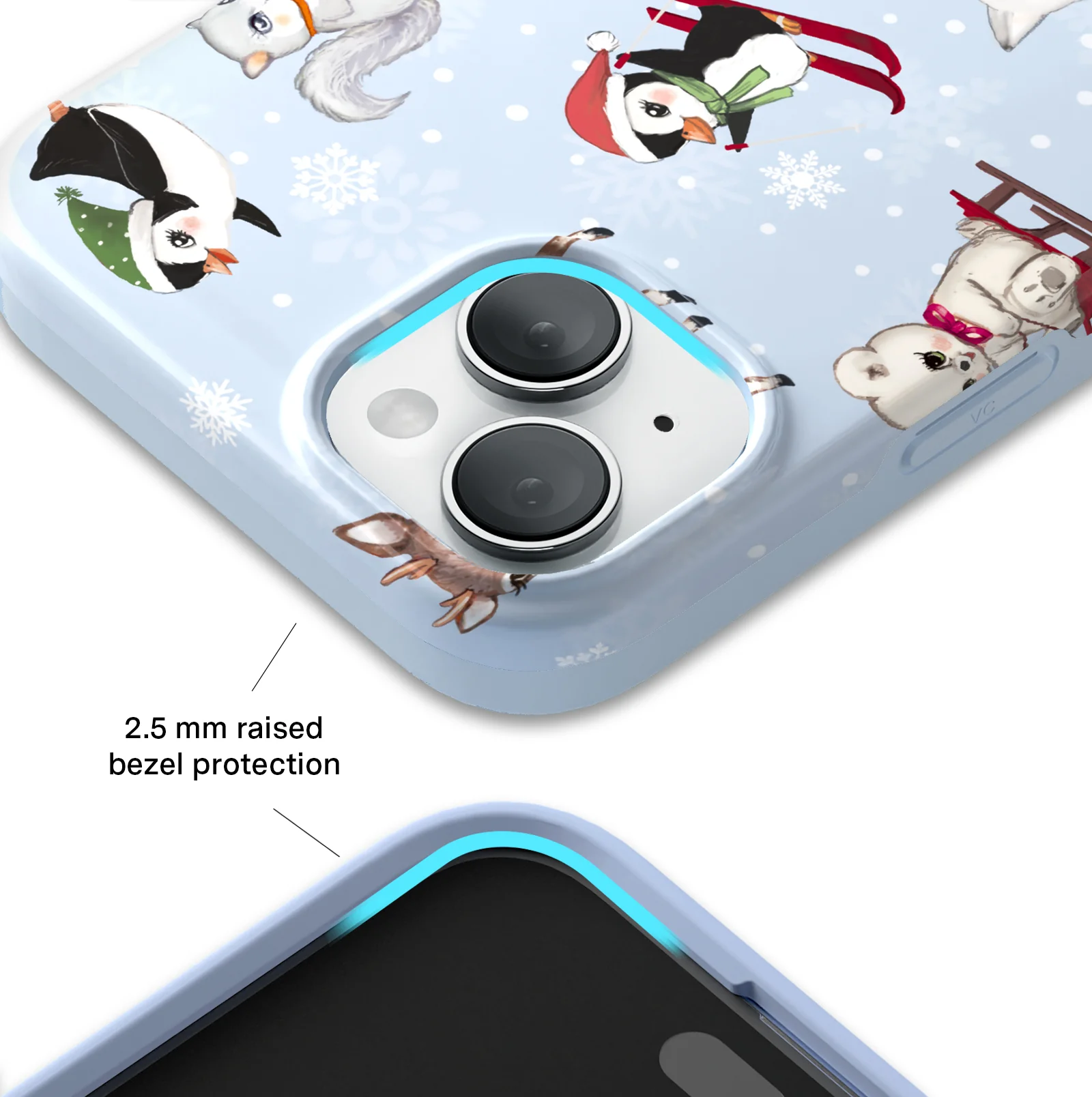 Winter Wonderland Baby Animals iPhone Case - Image 14