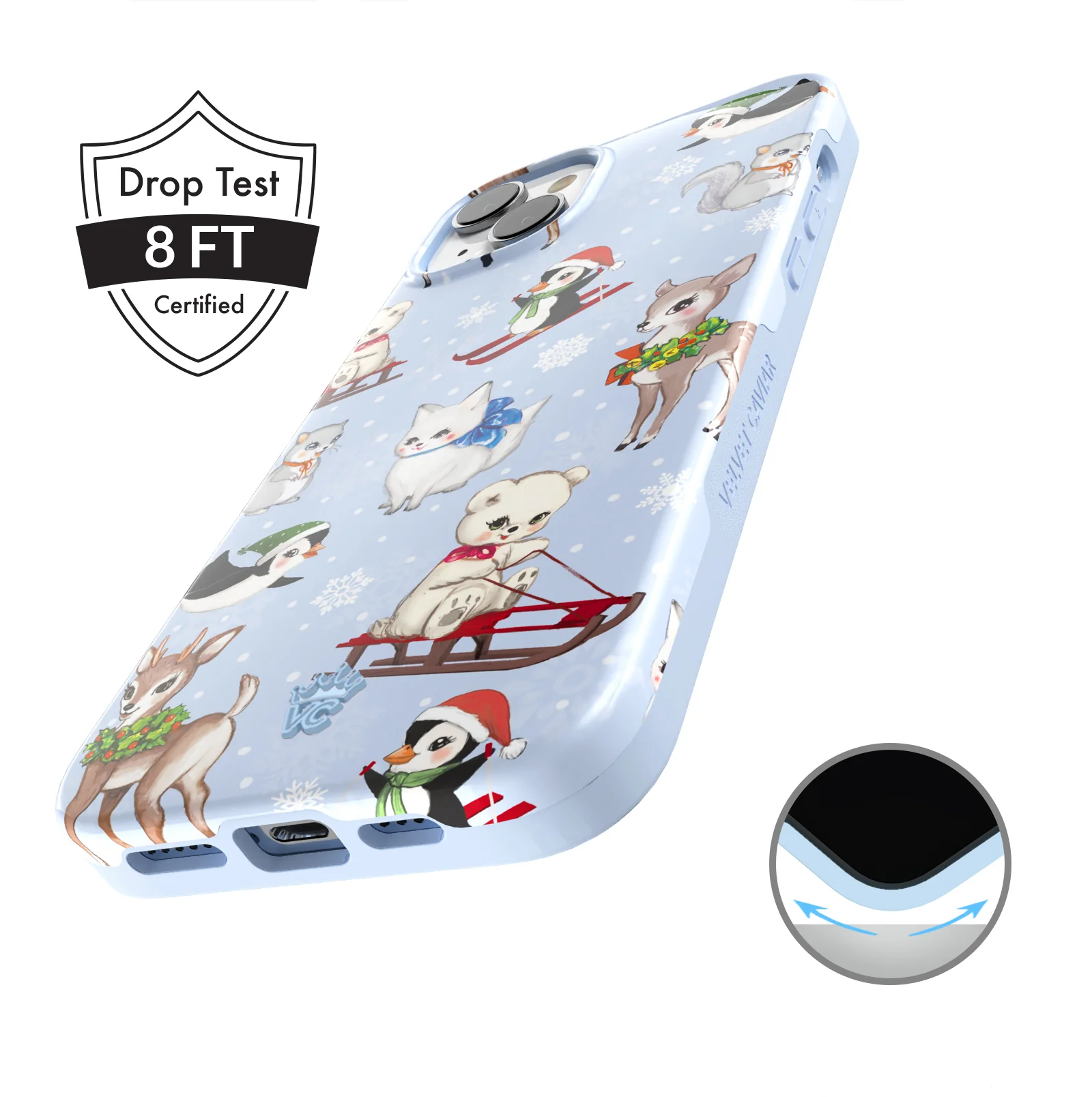 Winter Wonderland Baby Animals iPhone Case - Image 23
