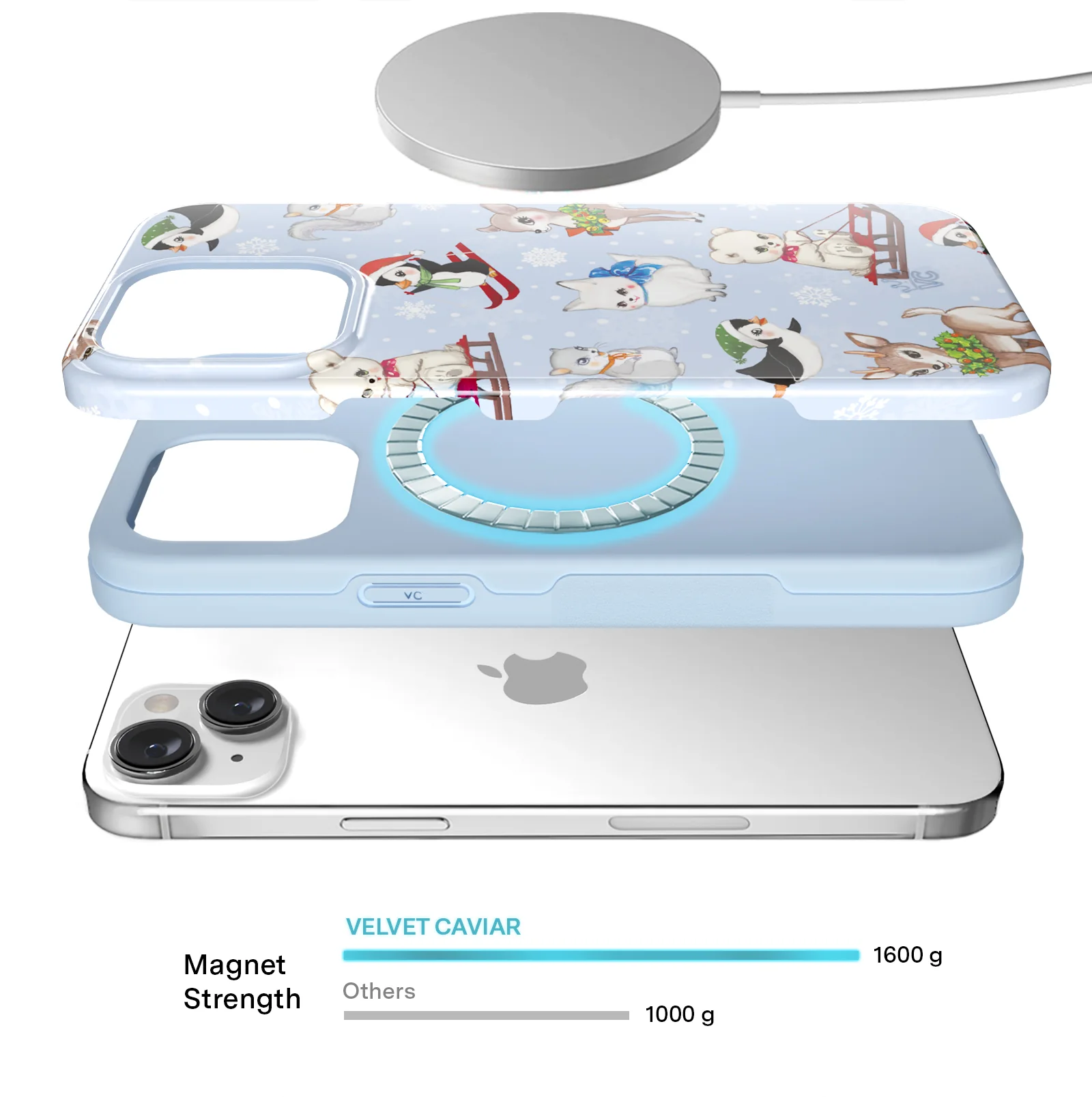 Winter Wonderland Baby Animals iPhone Case - Image 28
