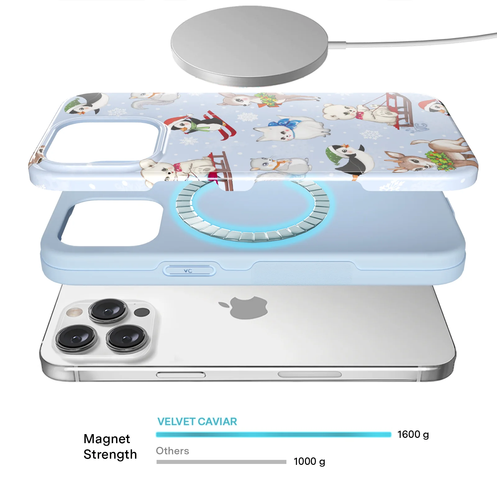 Winter Wonderland Baby Animals iPhone Case - Image 40