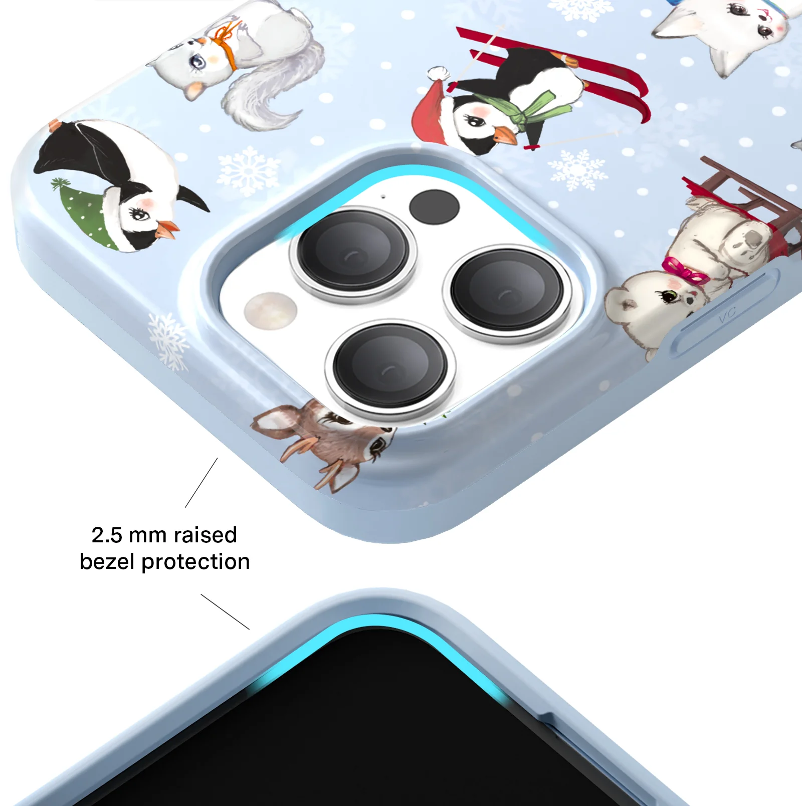 Winter Wonderland Baby Animals iPhone Case - Image 44