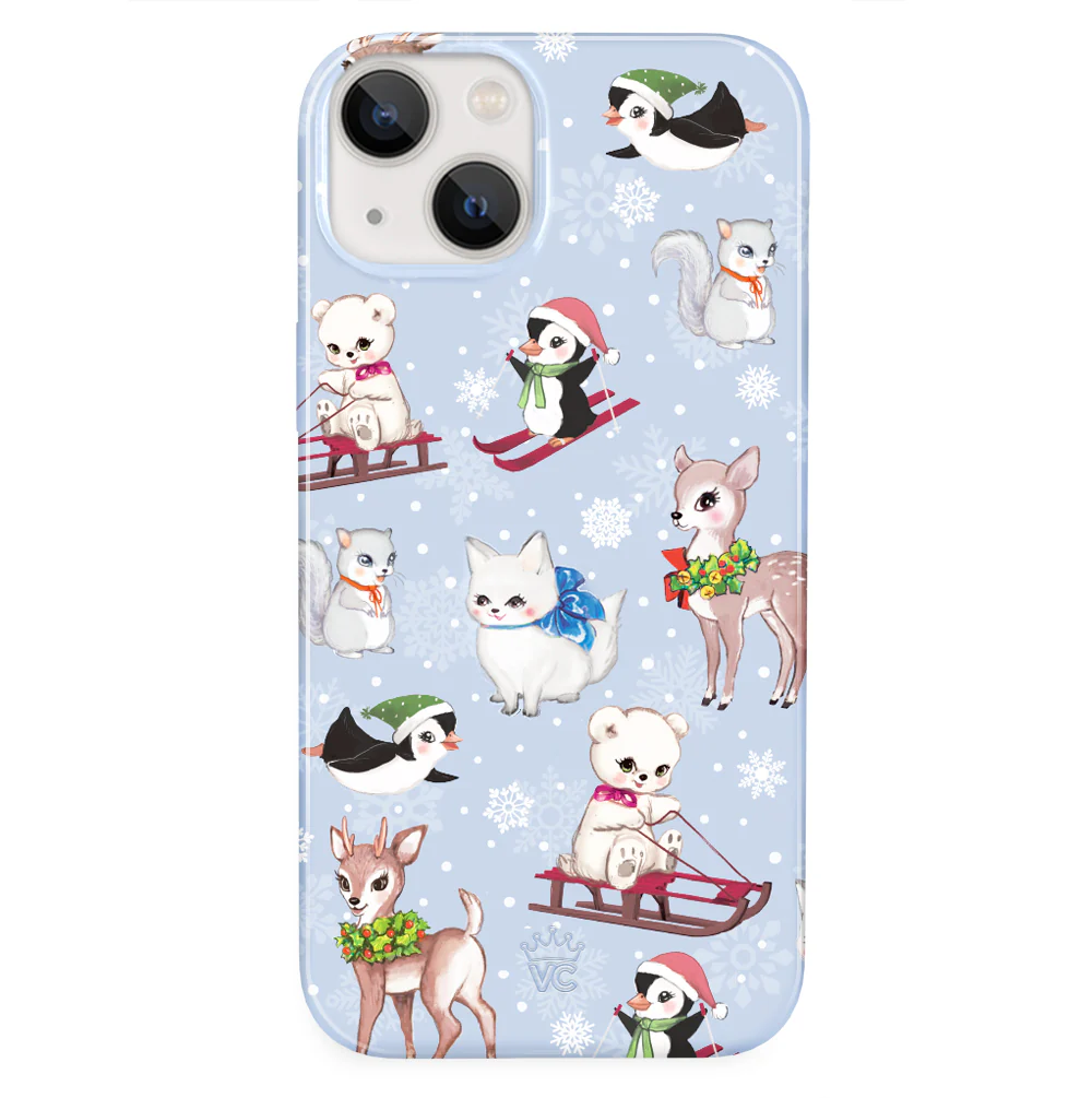 Winter Wonderland Baby Animals iPhone Case - Image 49