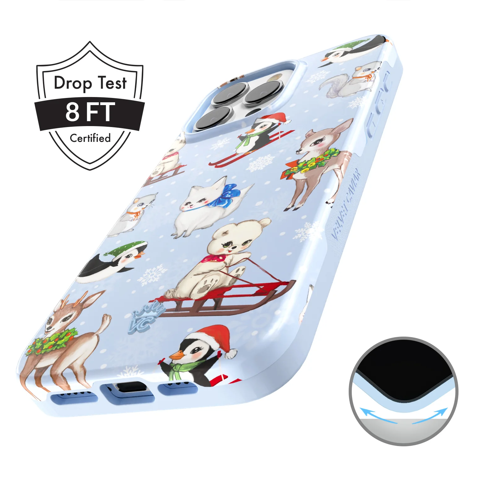 Winter Wonderland Baby Animals iPhone Case - Image 5