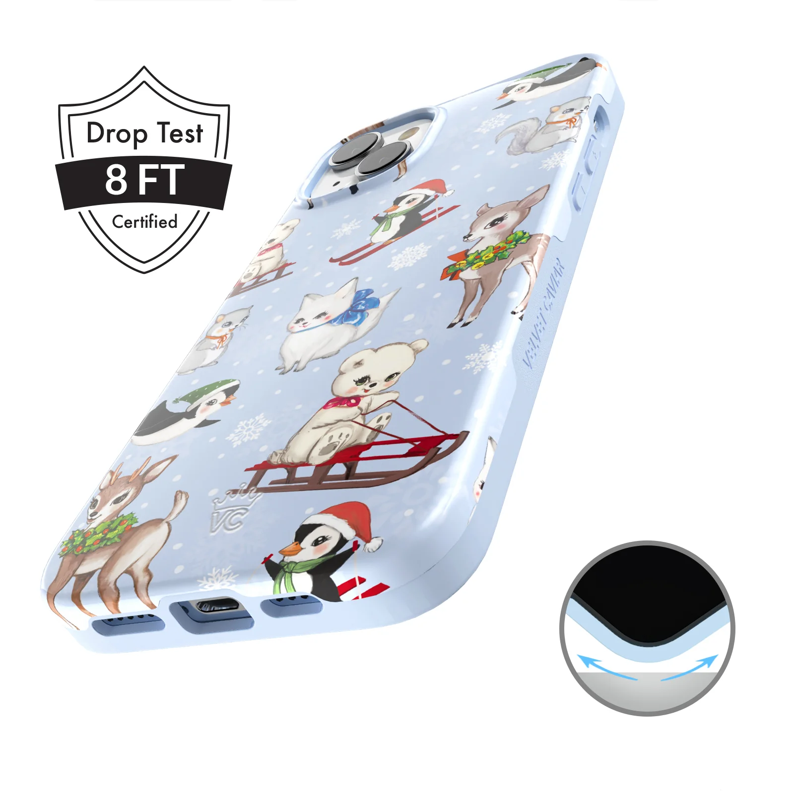 Winter Wonderland Baby Animals iPhone Case - Image 53