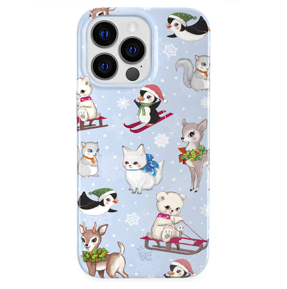 Winter Wonderland Baby Animals iPhone Case - Image 67