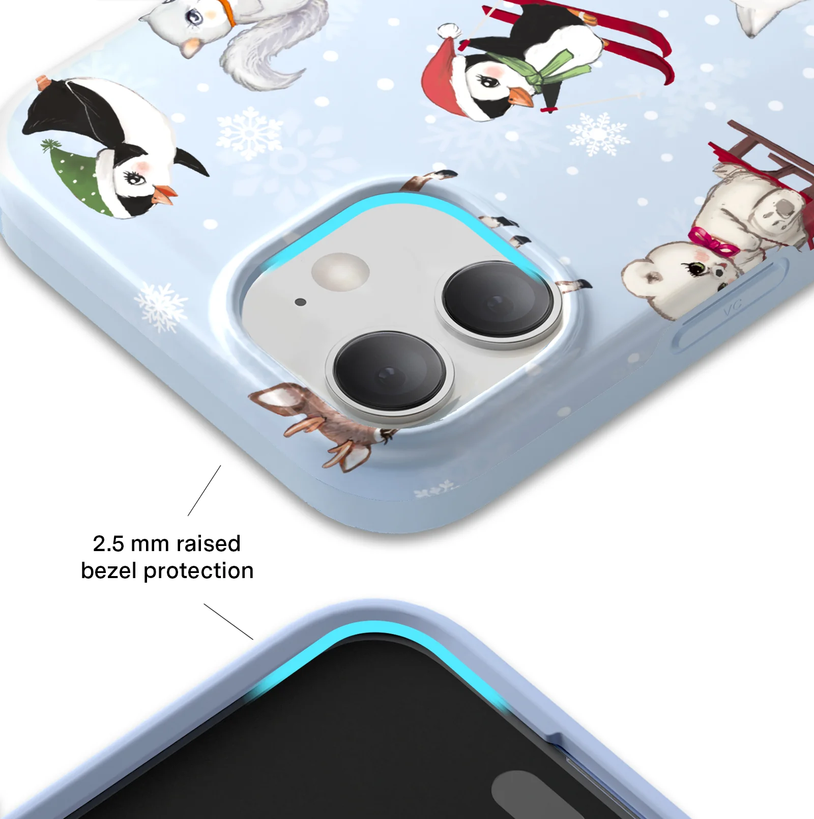 Winter Wonderland Baby Animals iPhone Case - Image 74