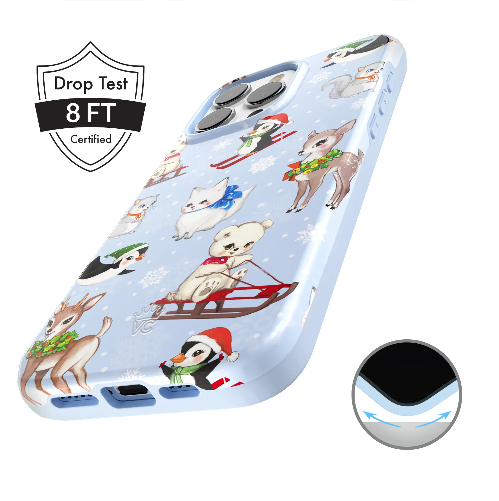 Winter Wonderland Baby Animals iPhone Case - Image 89
