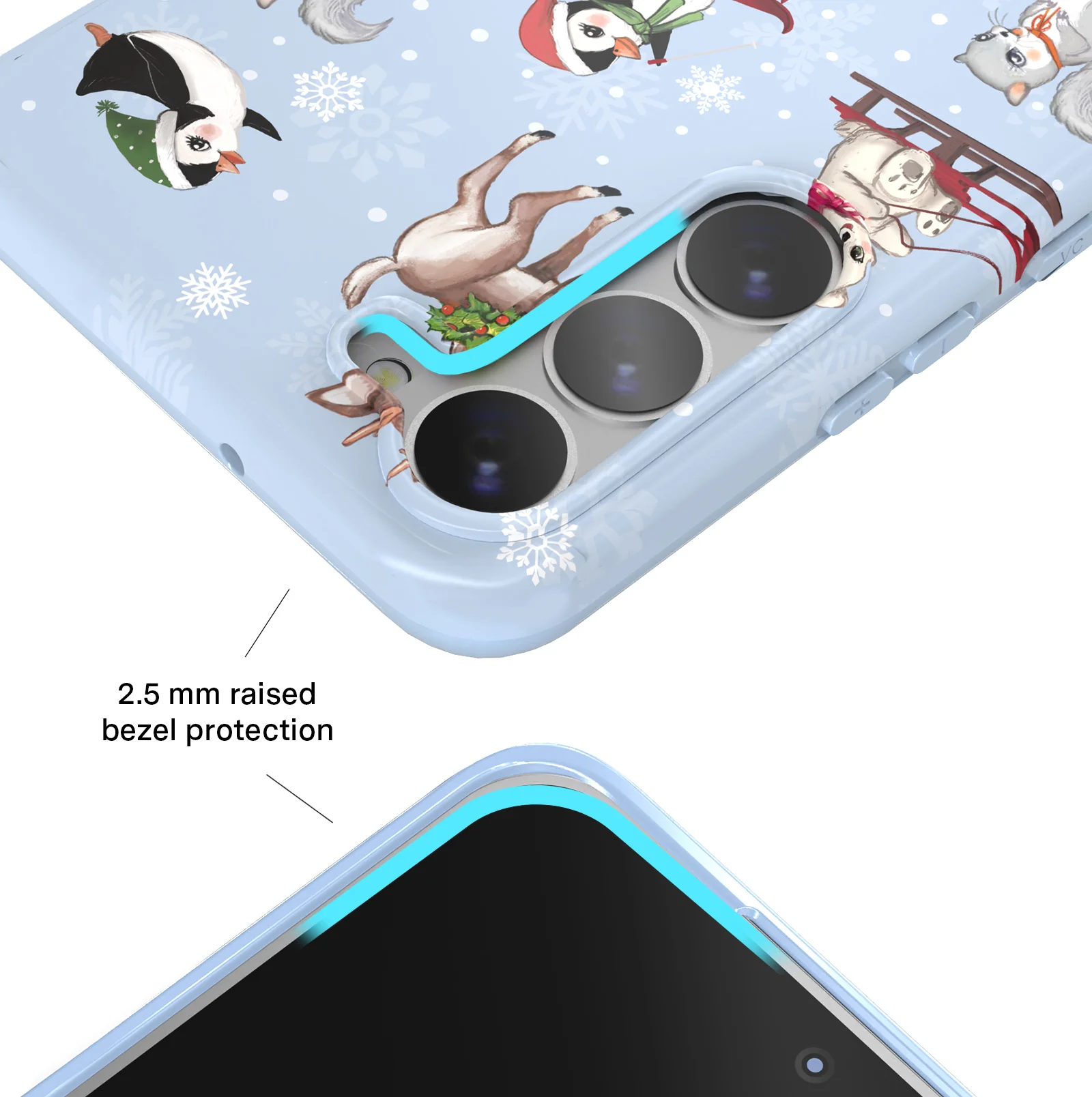 Winter Wonderland Baby Animals Samsung Case - Image 3