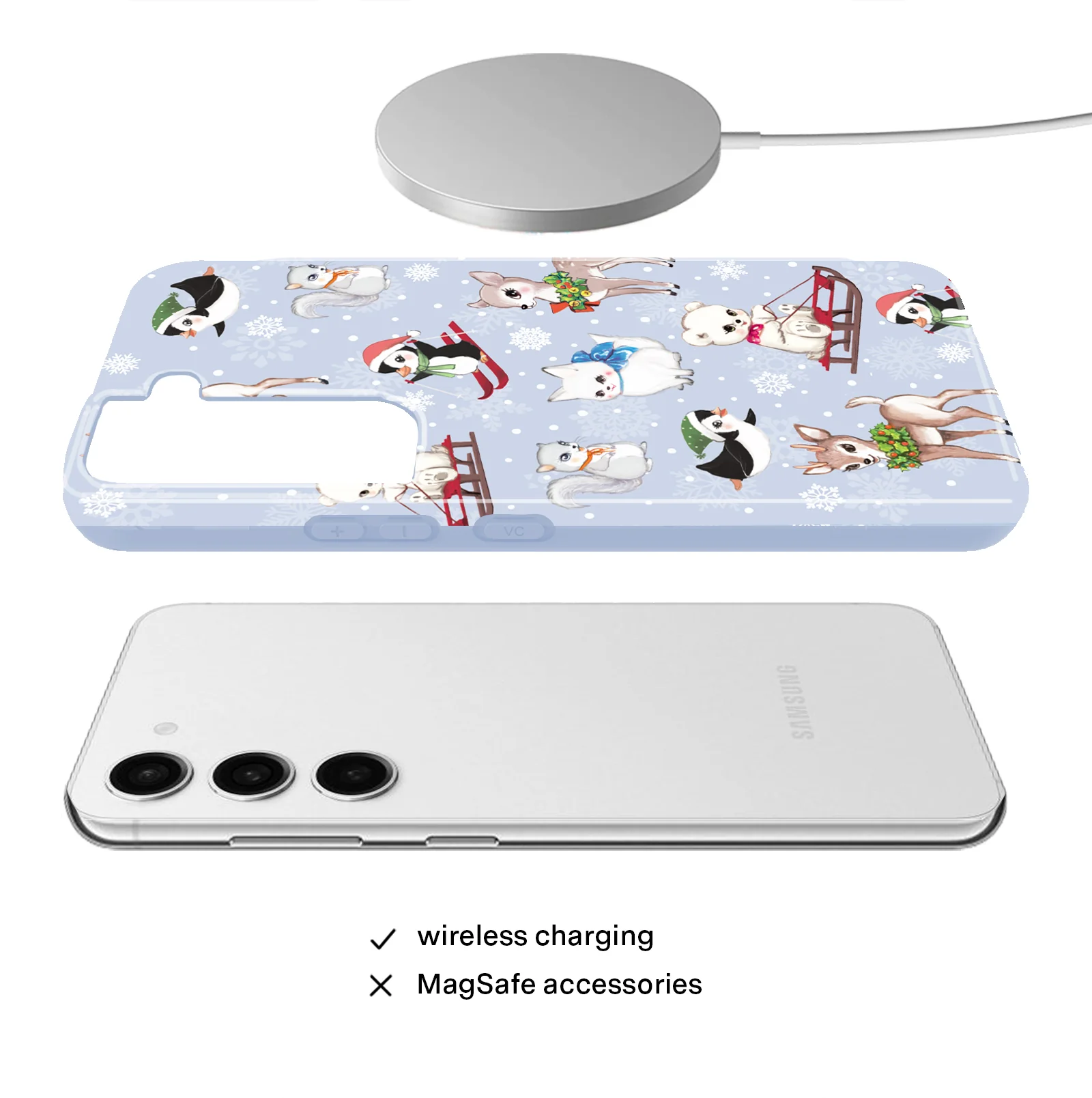 Winter Wonderland Baby Animals Samsung Case - Image 42