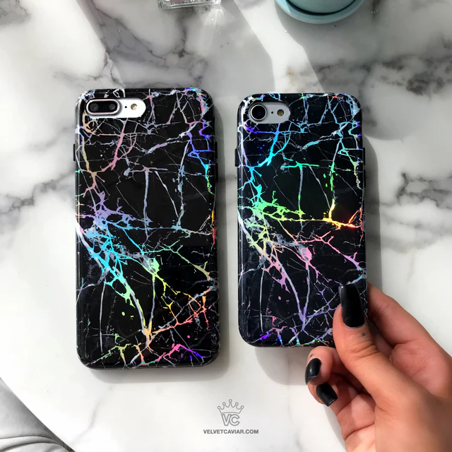 Holo Black Marble iPhone Case - Image 8