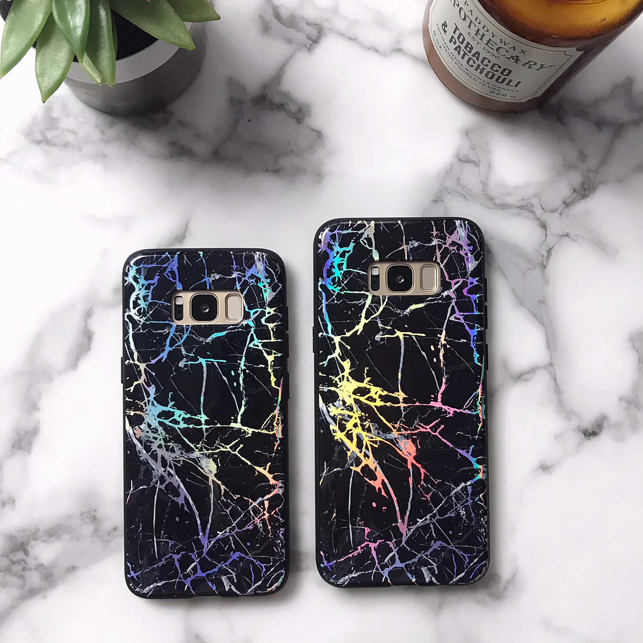 Holo Black Marble Samsung Galaxy Case - Image 5