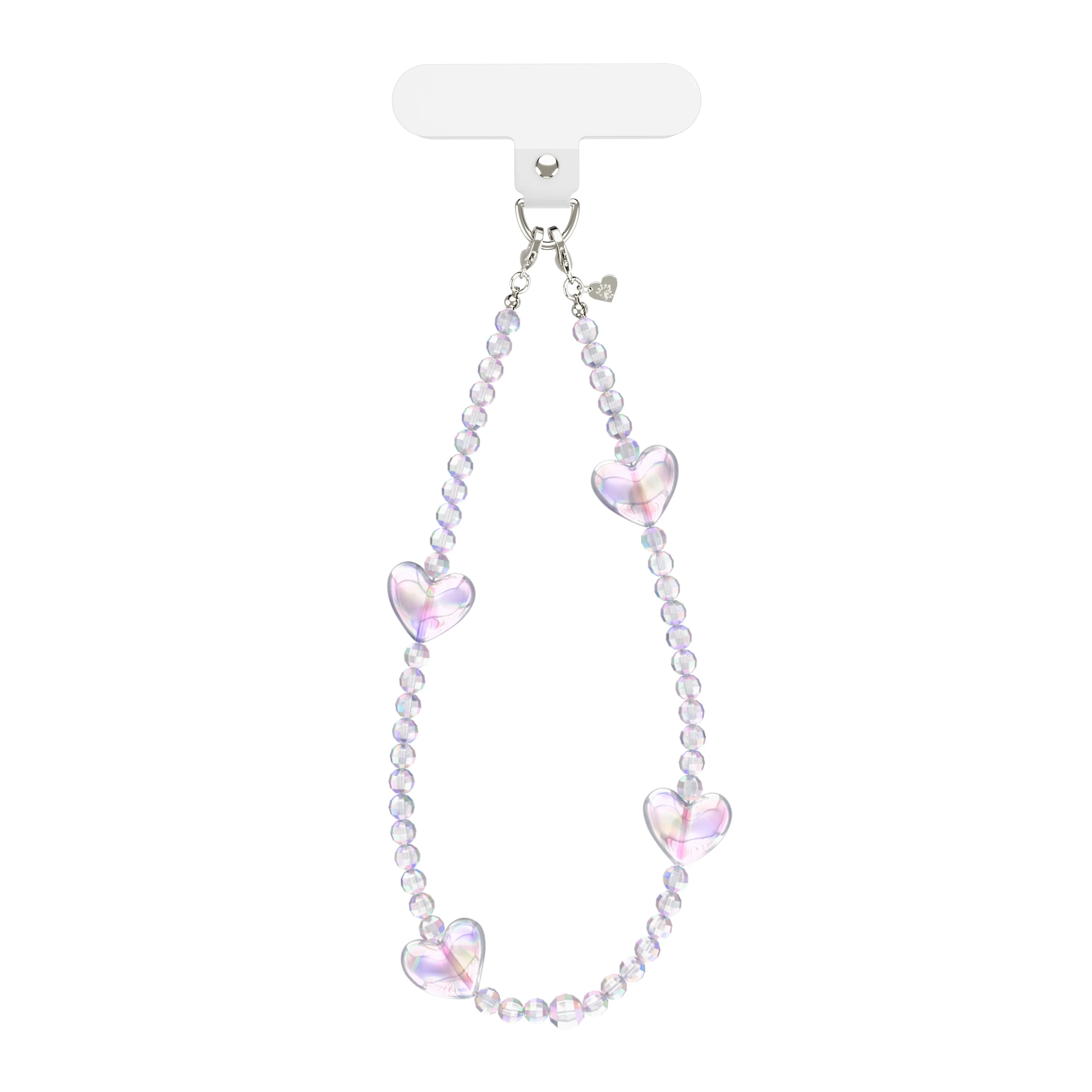 Holo Heart Phone Charm