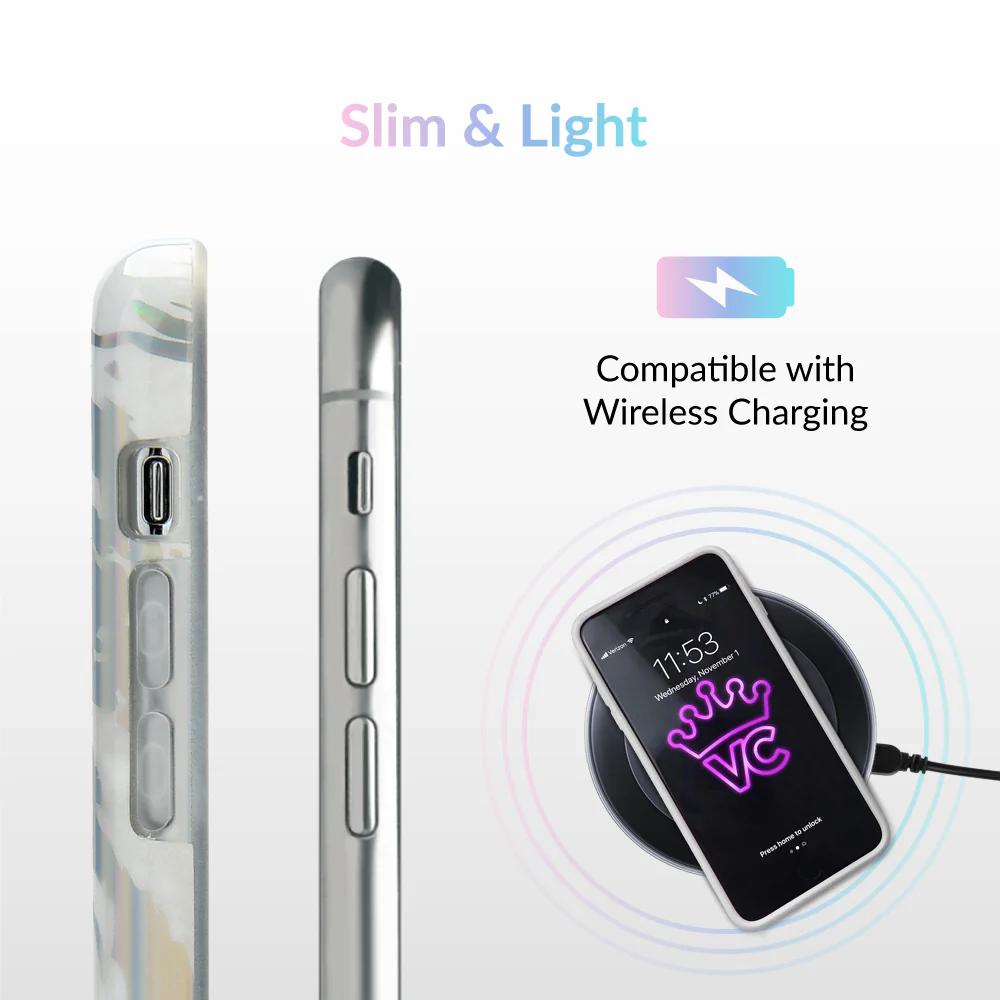 Holo White Marble iPhone Case - Image 13