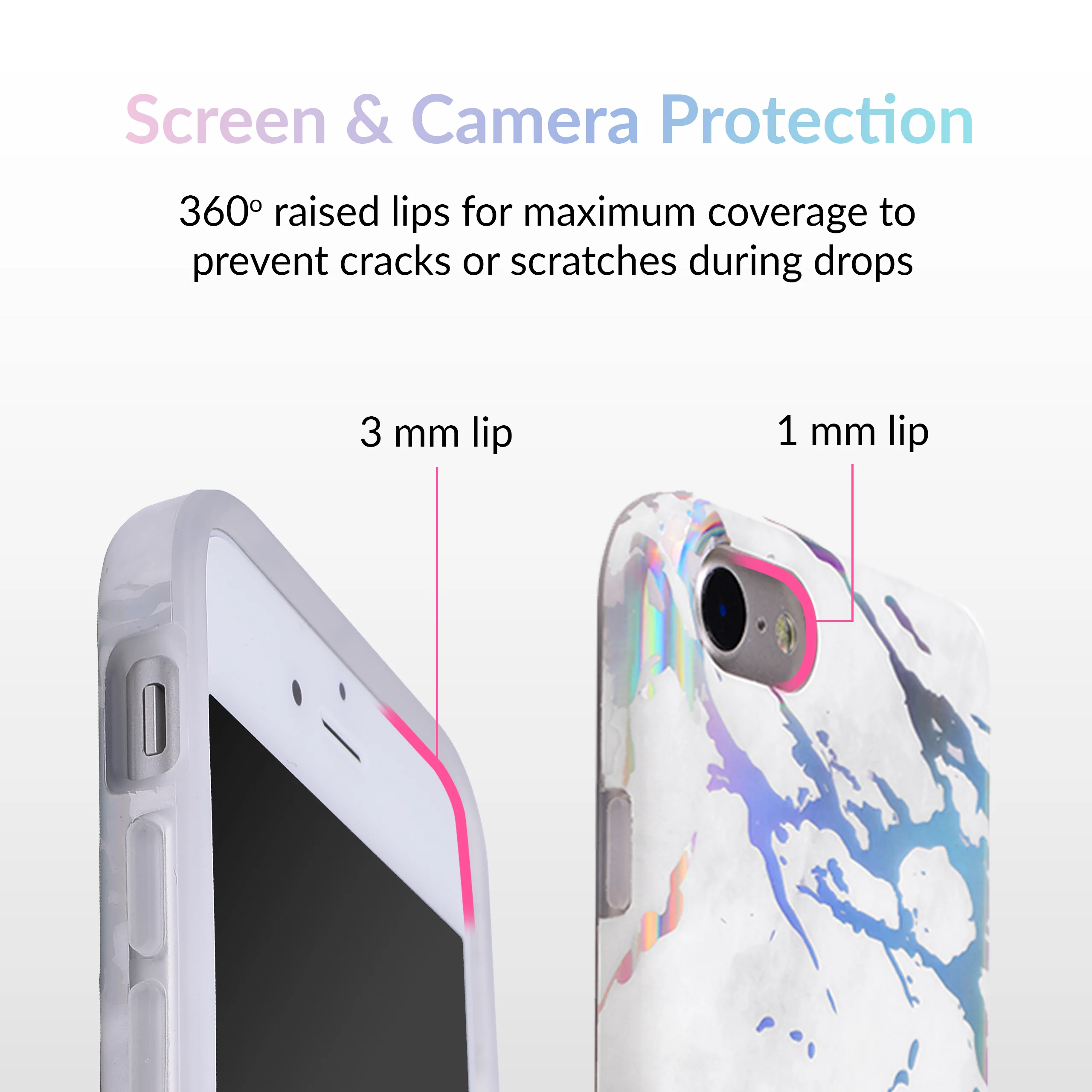 Holo White Marble iPhone Case - Image 22
