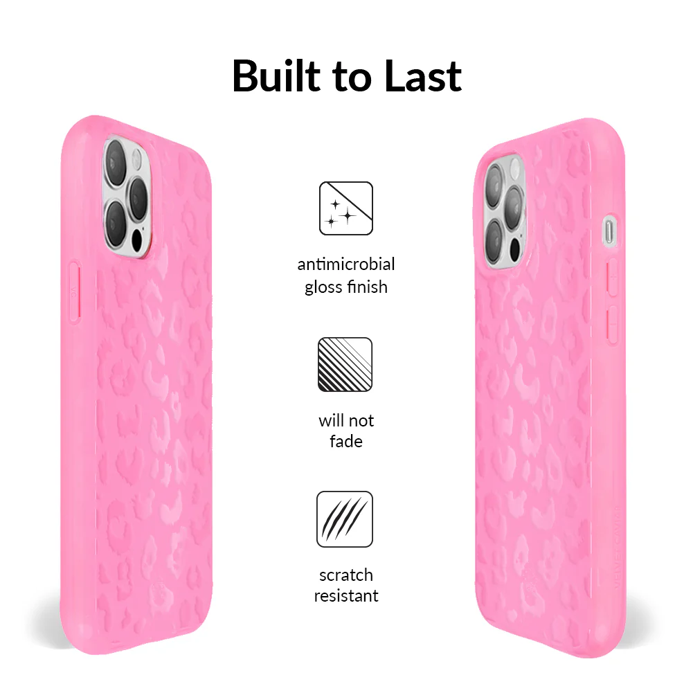 Hot Pink Leopard iPhone Case - Image 11