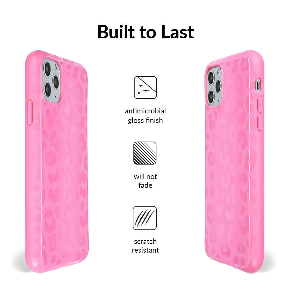 Hot Pink Leopard iPhone Case - Image 65