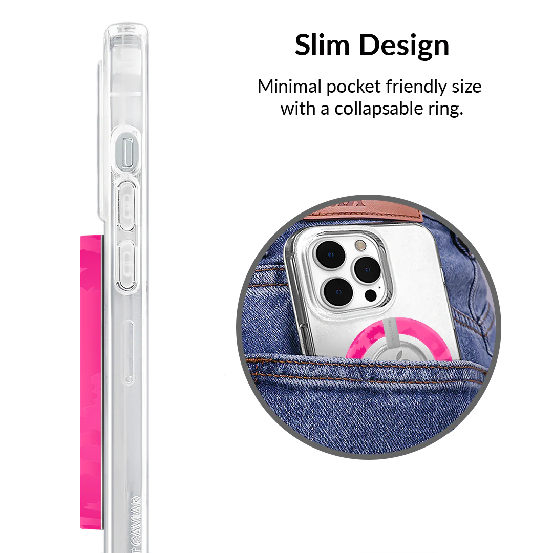 Even Hotter Pink Leopard MagSafe Grip Ring - Image 5