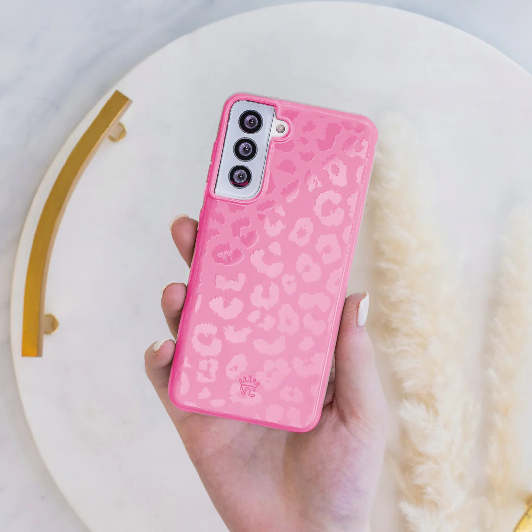 Hot Pink Leopard Samsung Case - Image 33