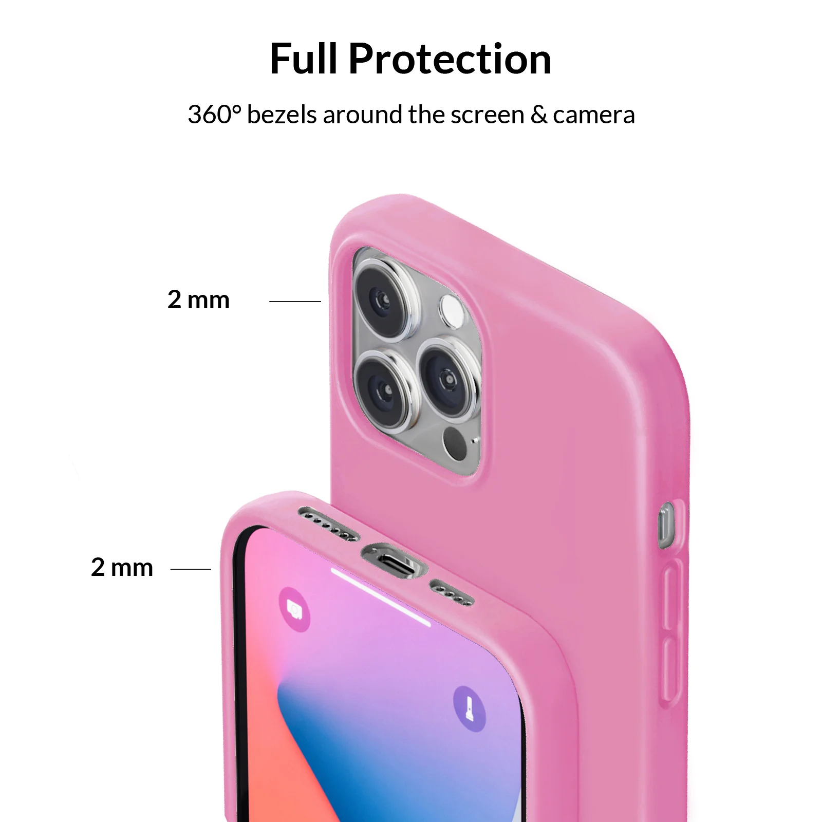 Silicone Hot Pink iPhone Case - Image 11