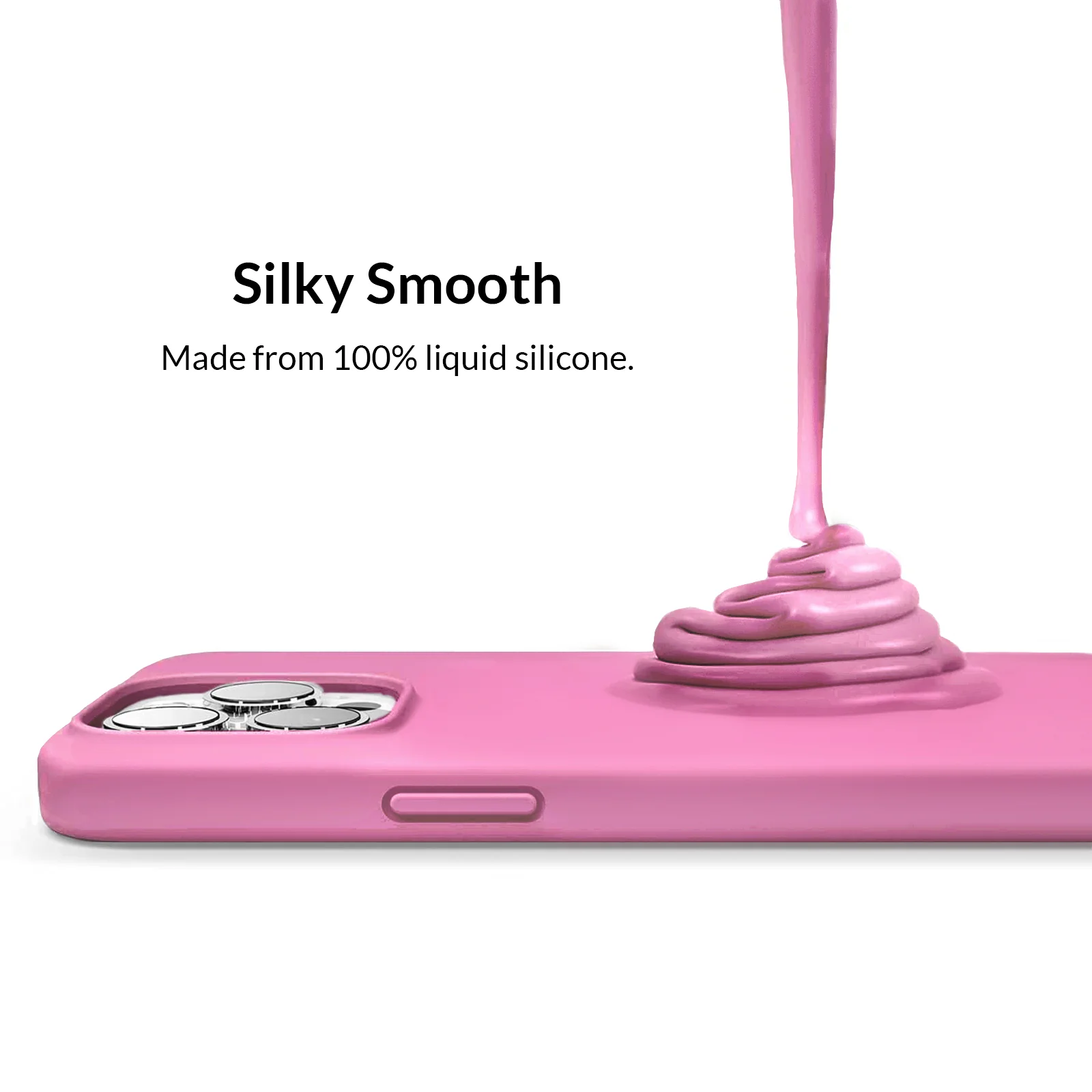 Silicone Hot Pink iPhone Case - Image 17