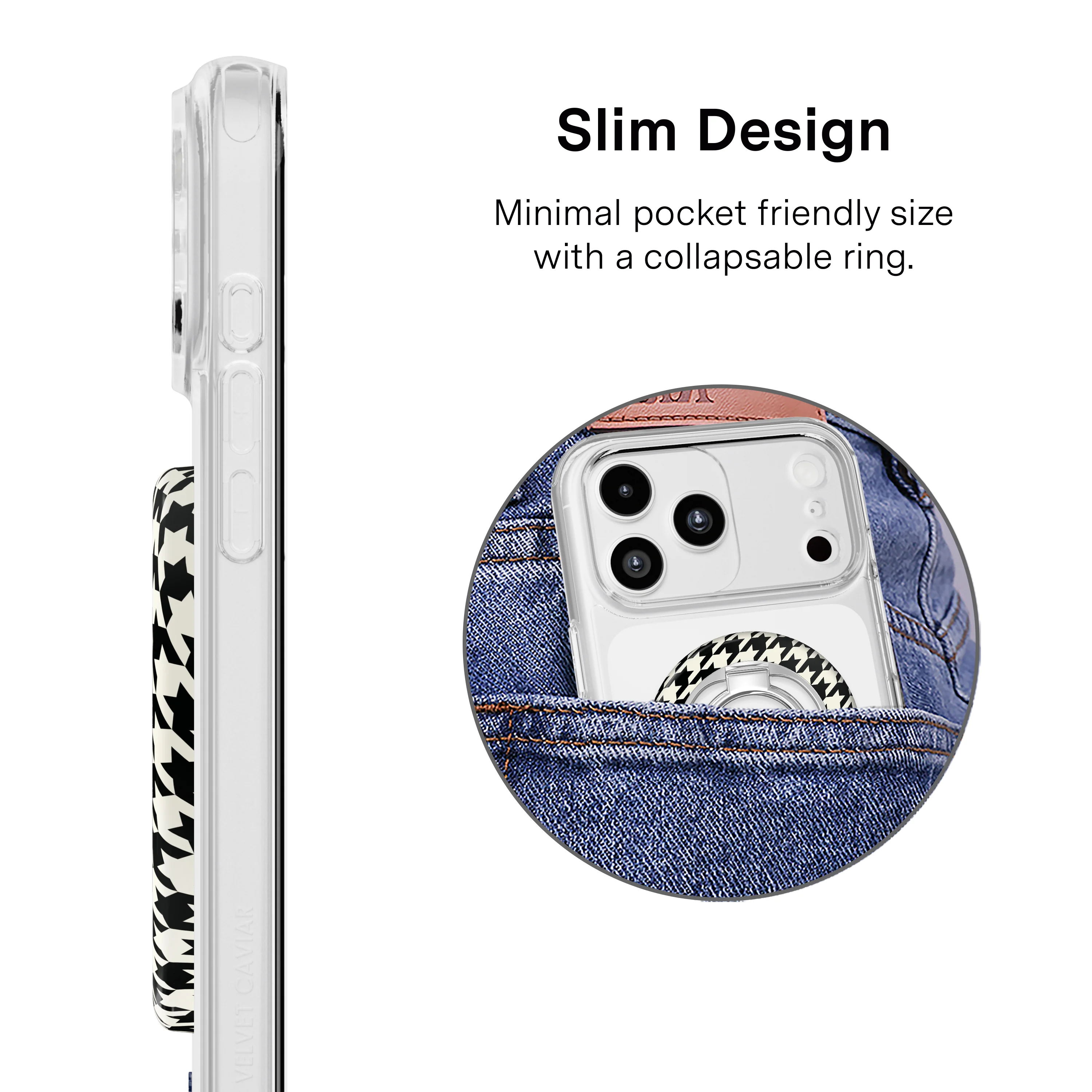 Houndstooth MagSafe Grip Ring - Image 4