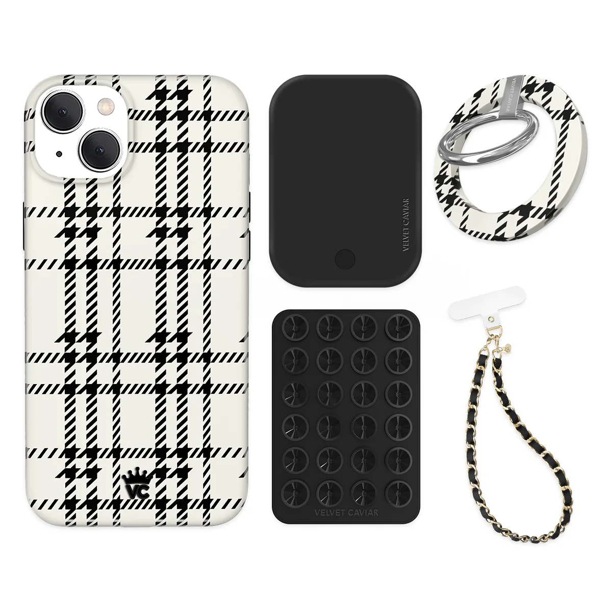 Houndstooth Sweater iPhone Bundle Set - Grip - Image 14