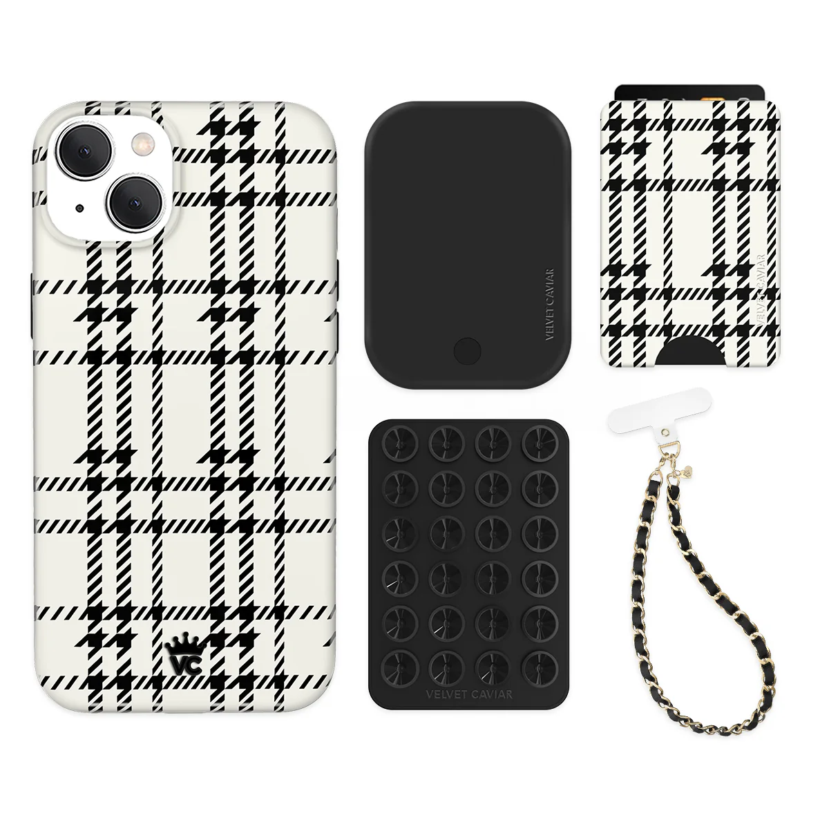 Houndstooth Sweater iPhone Bundle Set - Wallet - Image 11