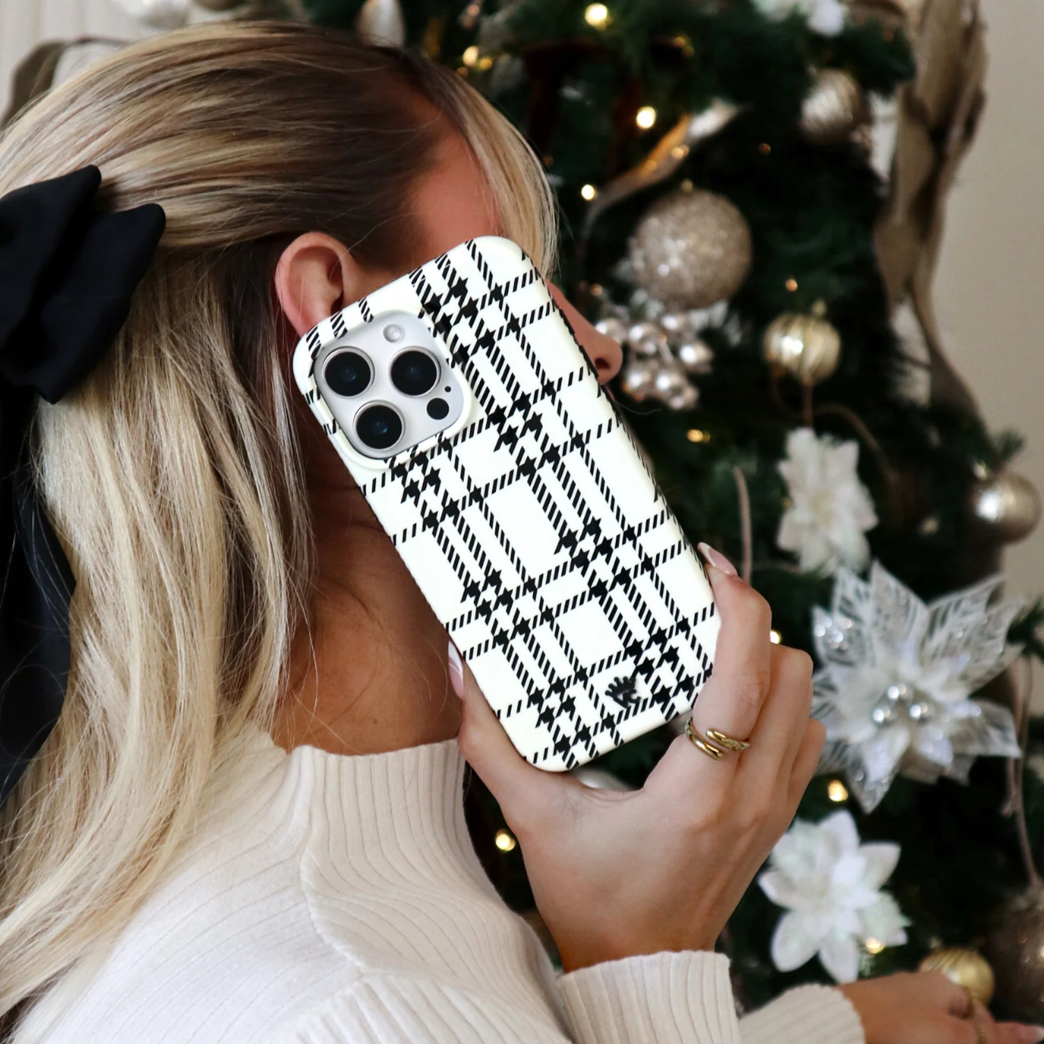 Houndstooth Sweater iPhone Case - Image 98