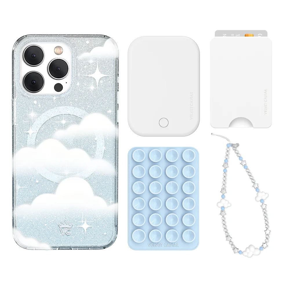 In The Clouds Stardust iPhone Bundle Set - Wallet - Image 14