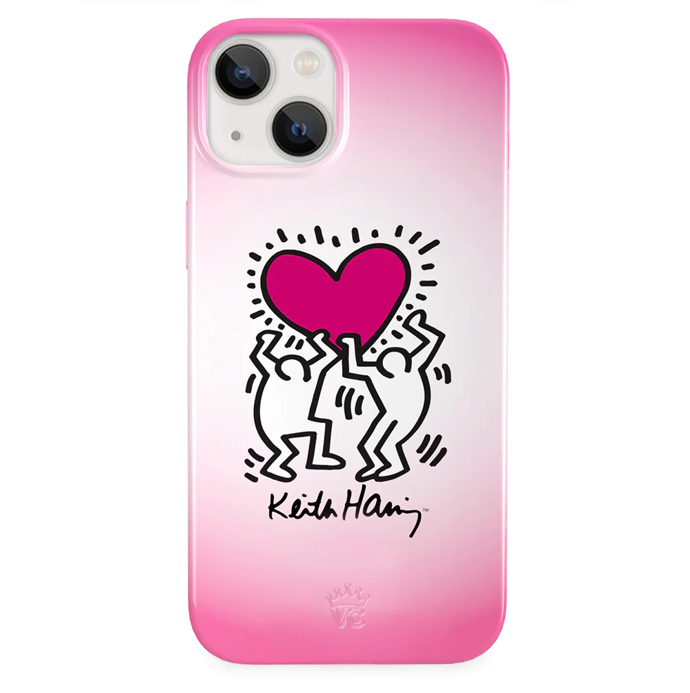 Keith Haring Pink Heart iPhone Case - Image 55