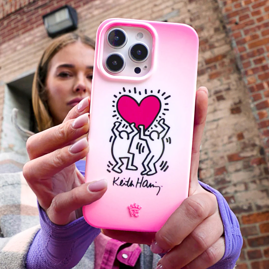 Keith Haring Pink Heart iPhone Case - Image 92