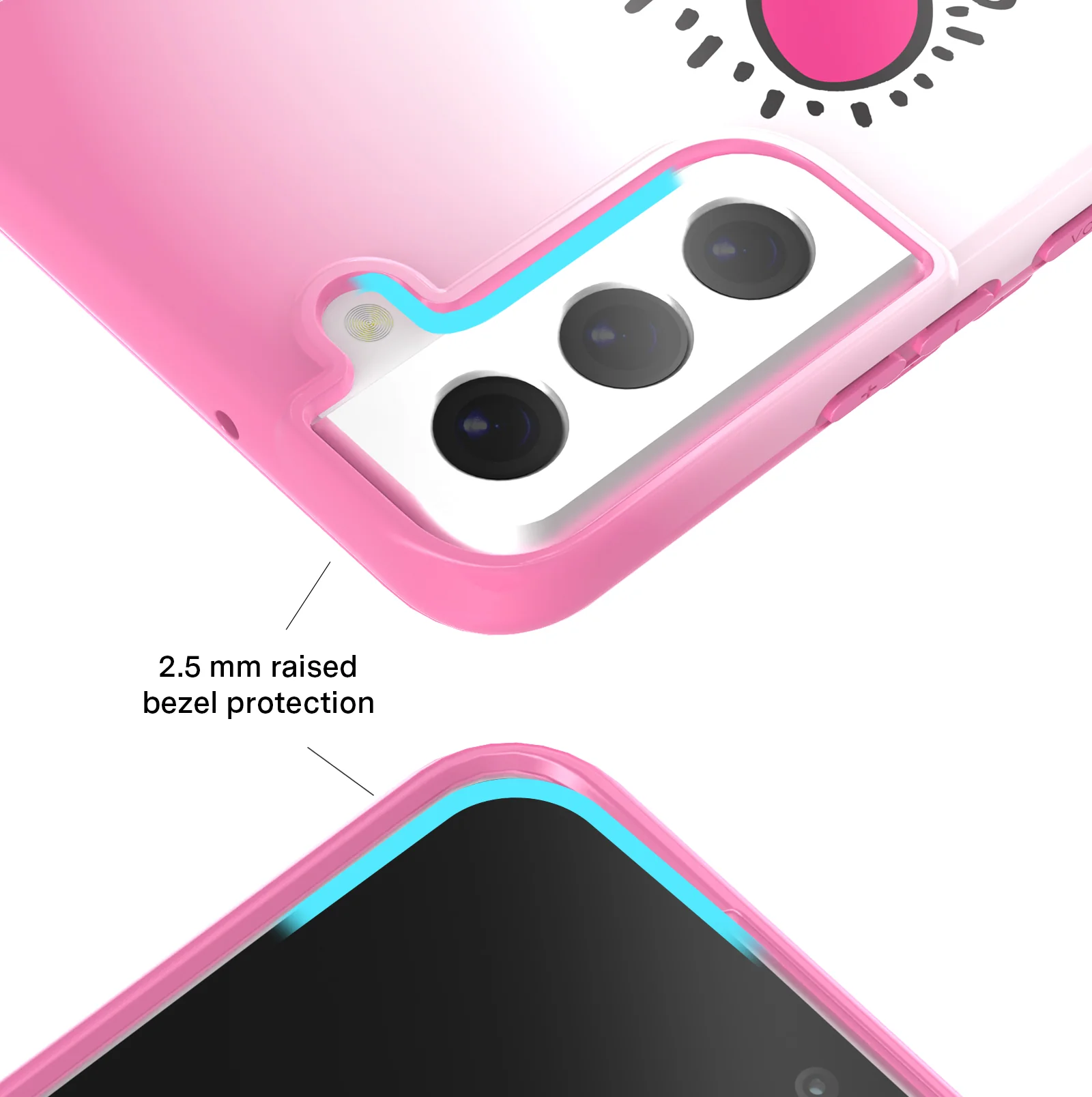 Keith Haring Pink Heart Samsung Case - Image 46