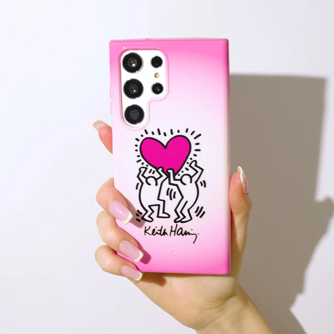 Keith Haring Pink Heart Samsung Case - Image 8