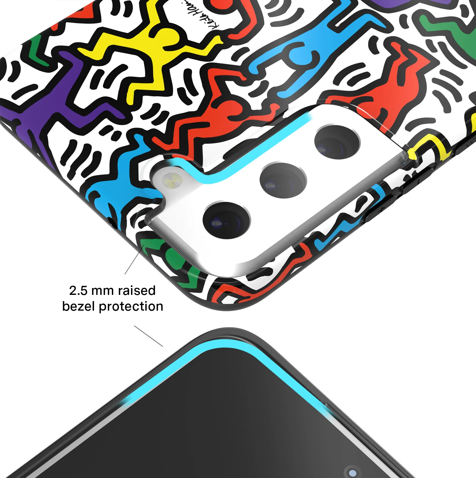 Keith Haring Rainbow Dancers Samsung Case - Image 40
