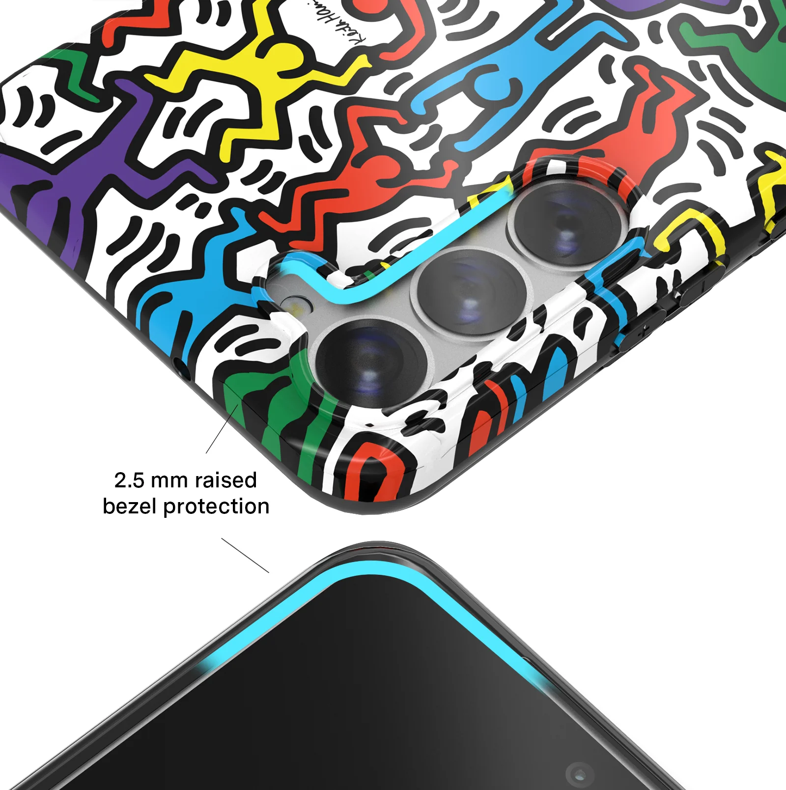 Keith Haring Rainbow Dancers Samsung Case - Image 9