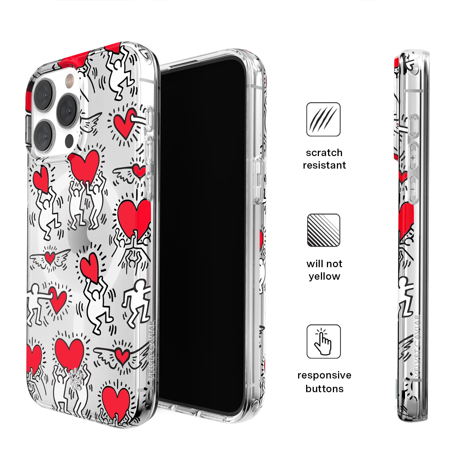 Keith Haring Heart-ist iPhone Case - Image 12