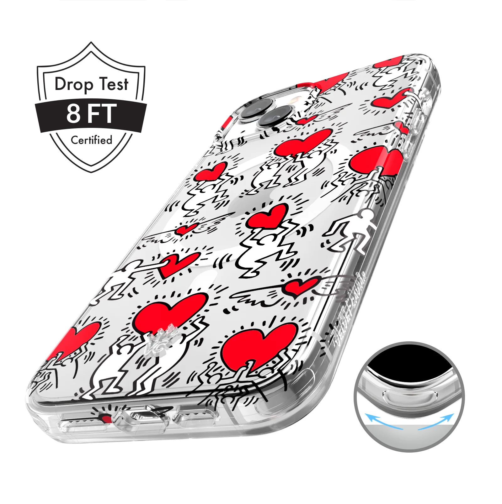 Keith Haring Heart-ist iPhone Case - Image 17