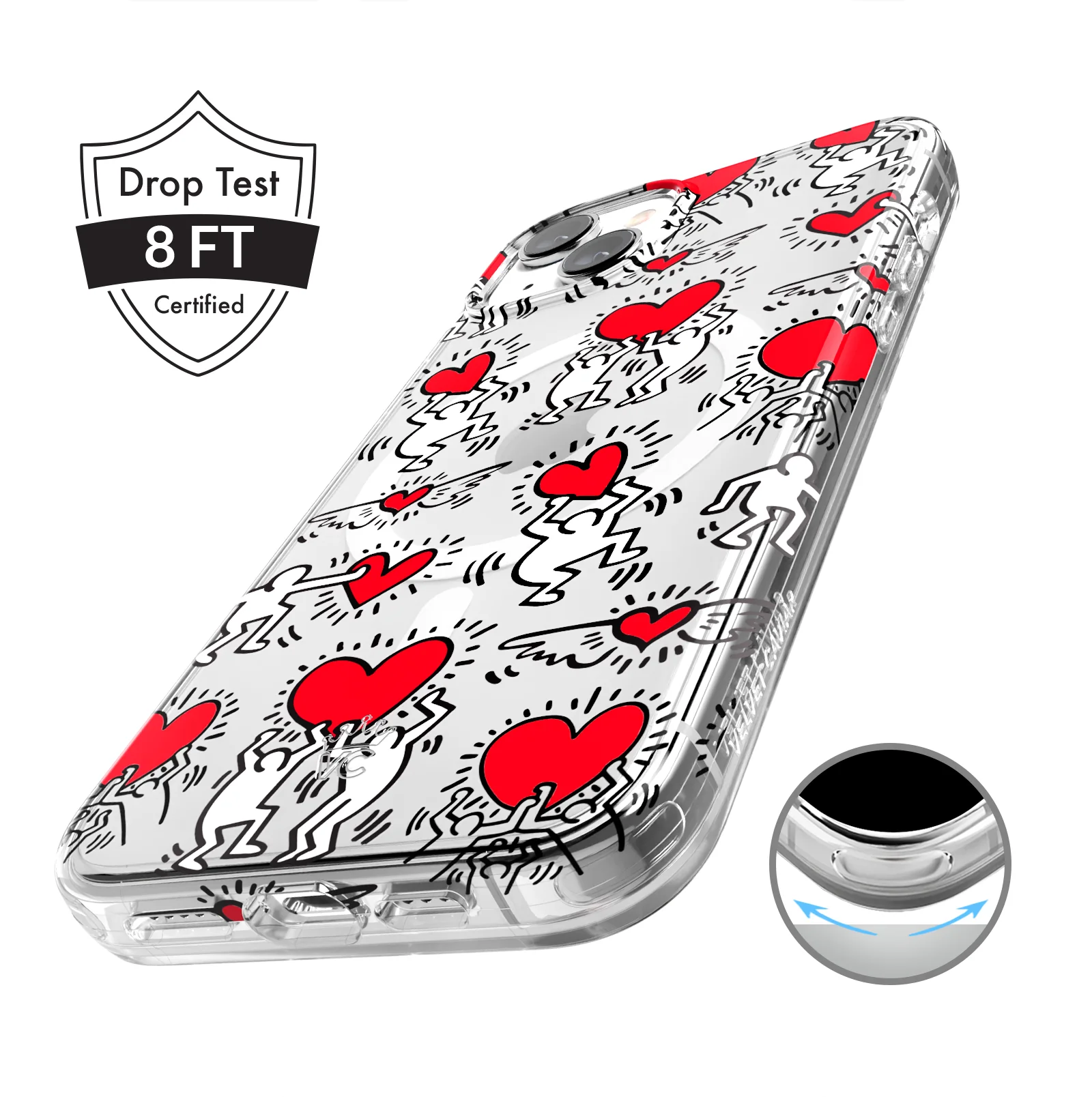 Keith Haring Heart-ist iPhone Case - Image 29