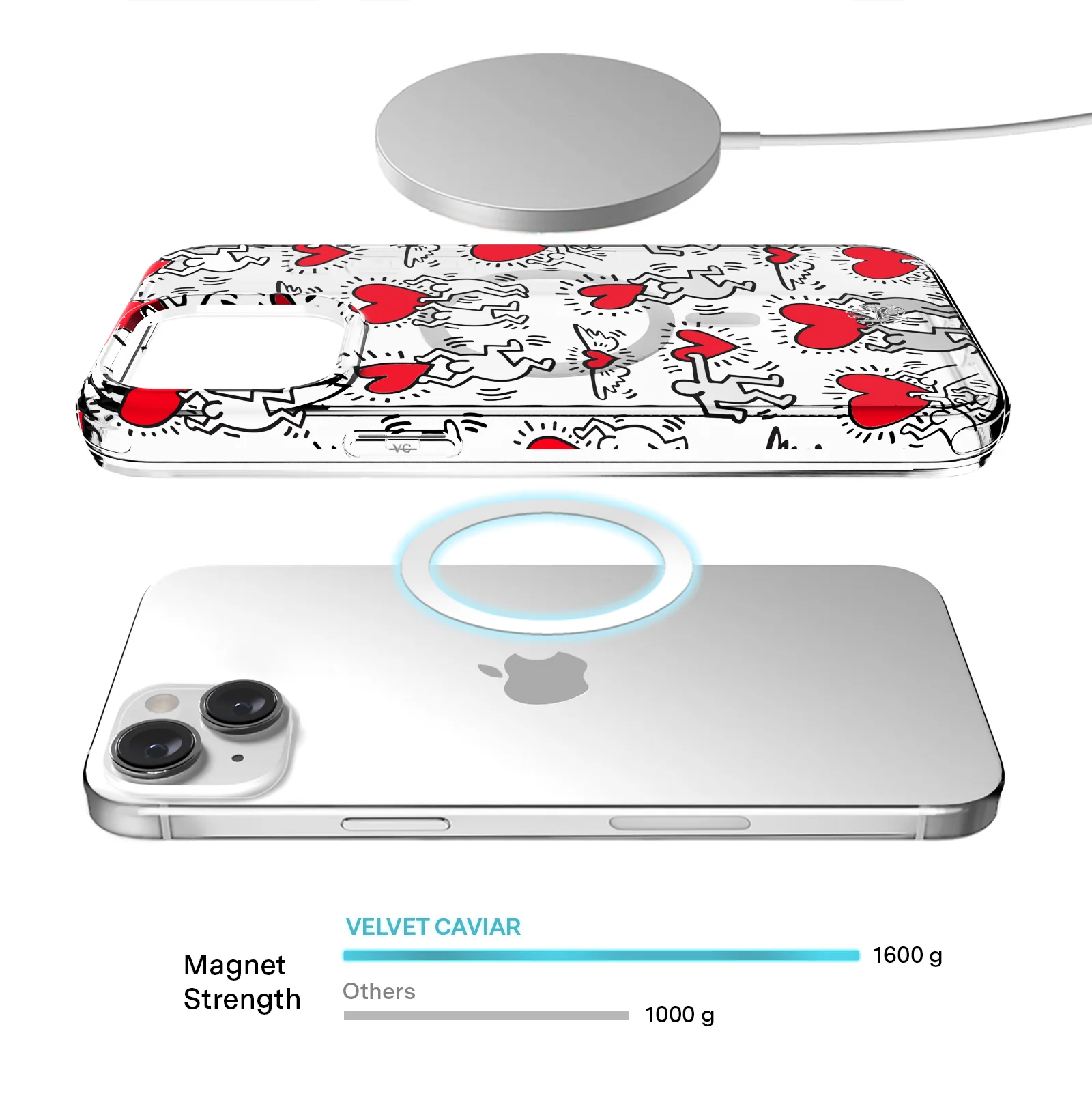 Keith Haring Heart-ist iPhone Case - Image 52