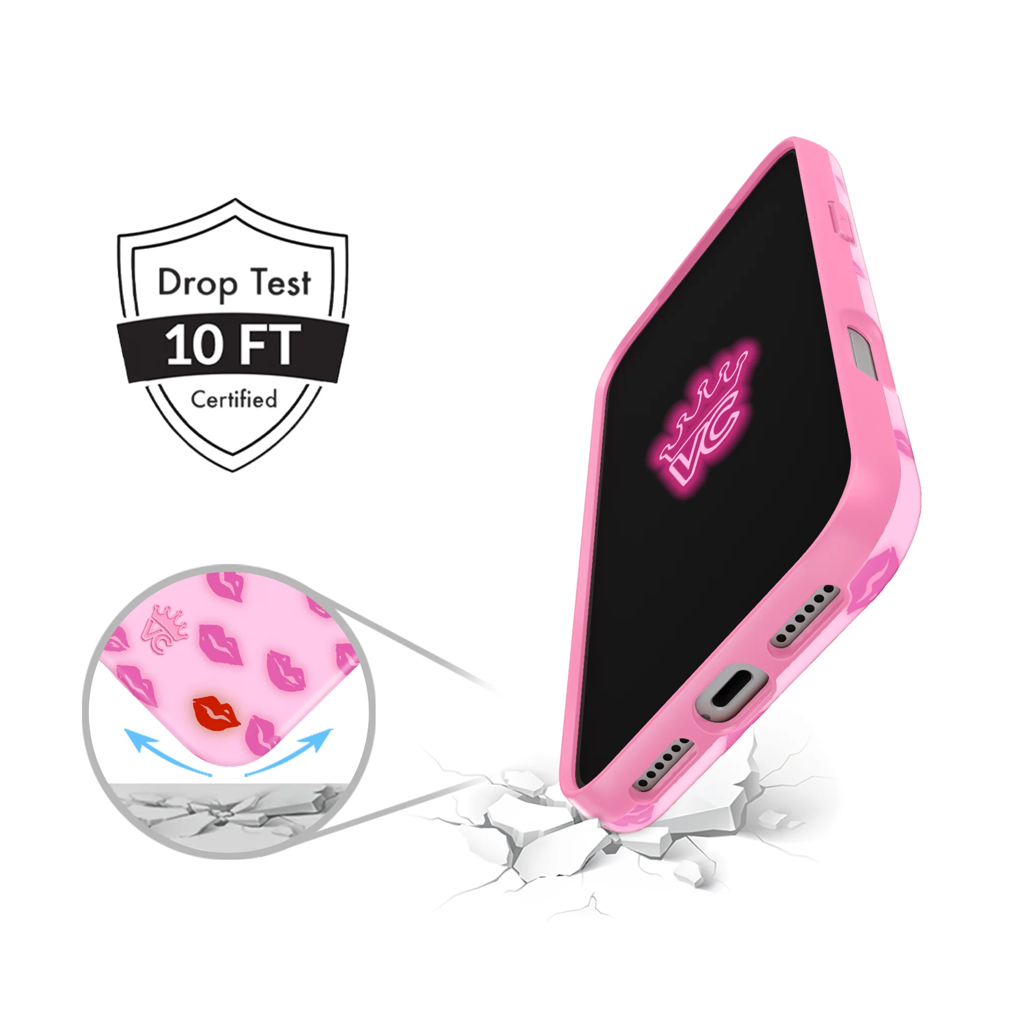 Kiss Kiss iPhone Case - Image 2