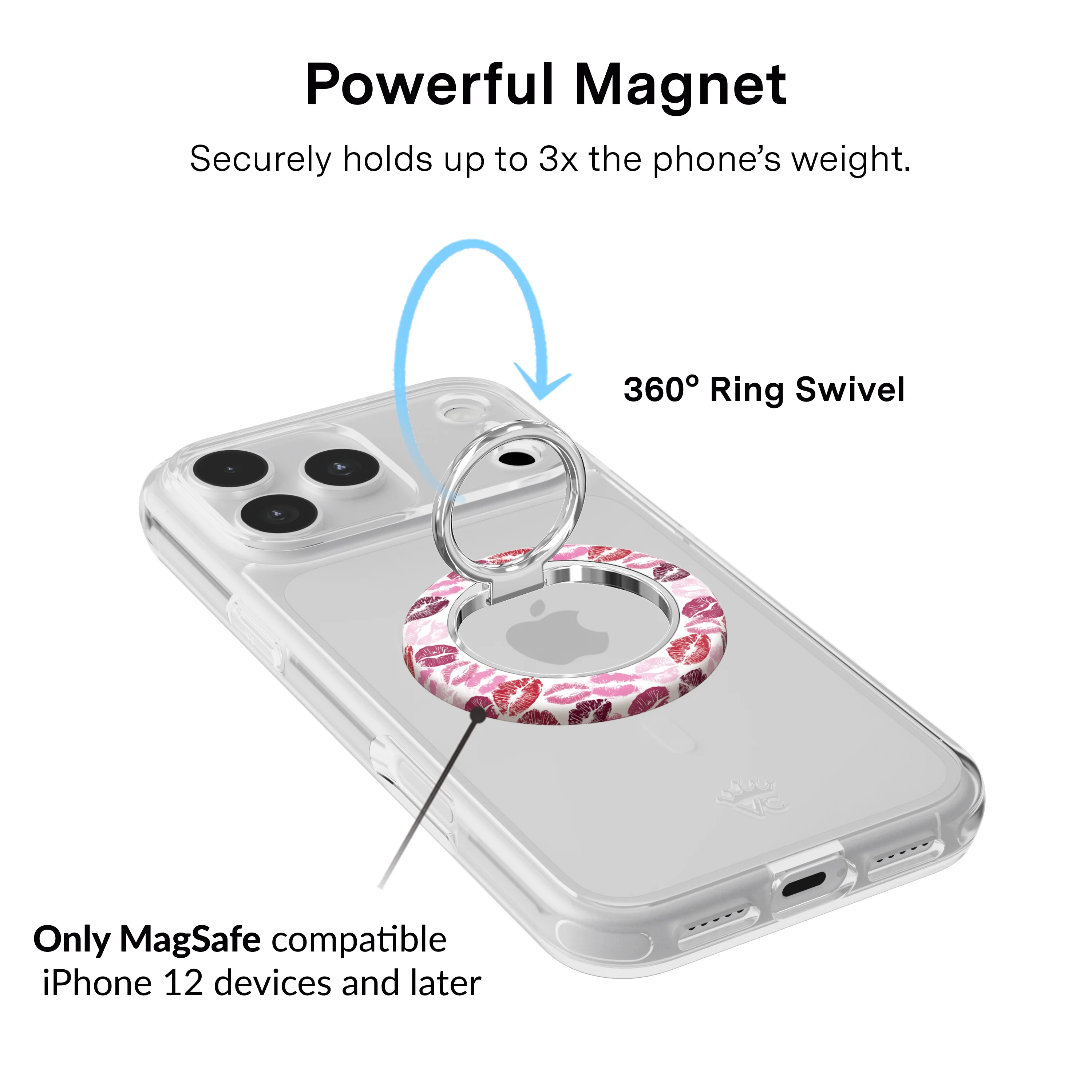 Kiss Me MagSafe Grip Ring - Image 3