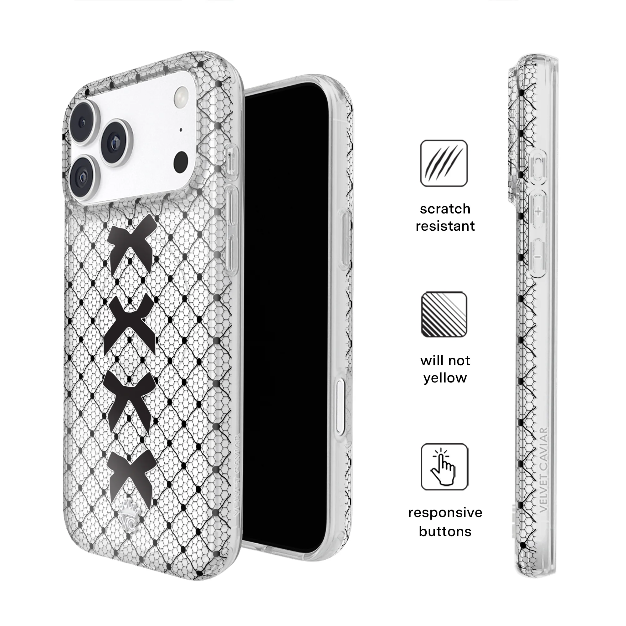 Lacy Black Bows iPhone Case - Image 10