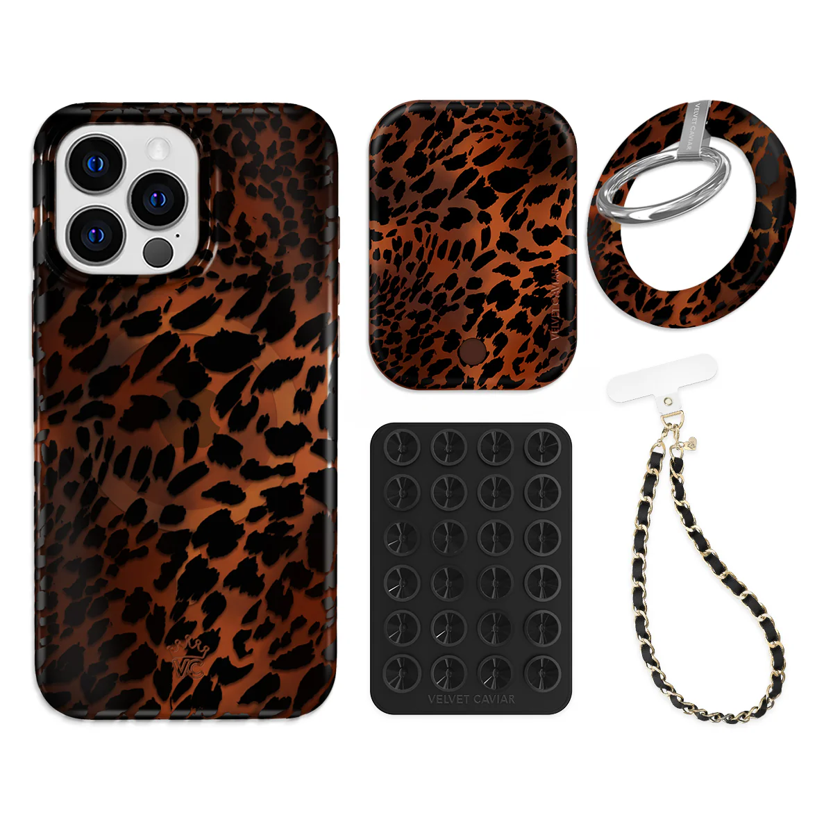 Leopard Tort iPhone Bundle Set - Grip - Image 18