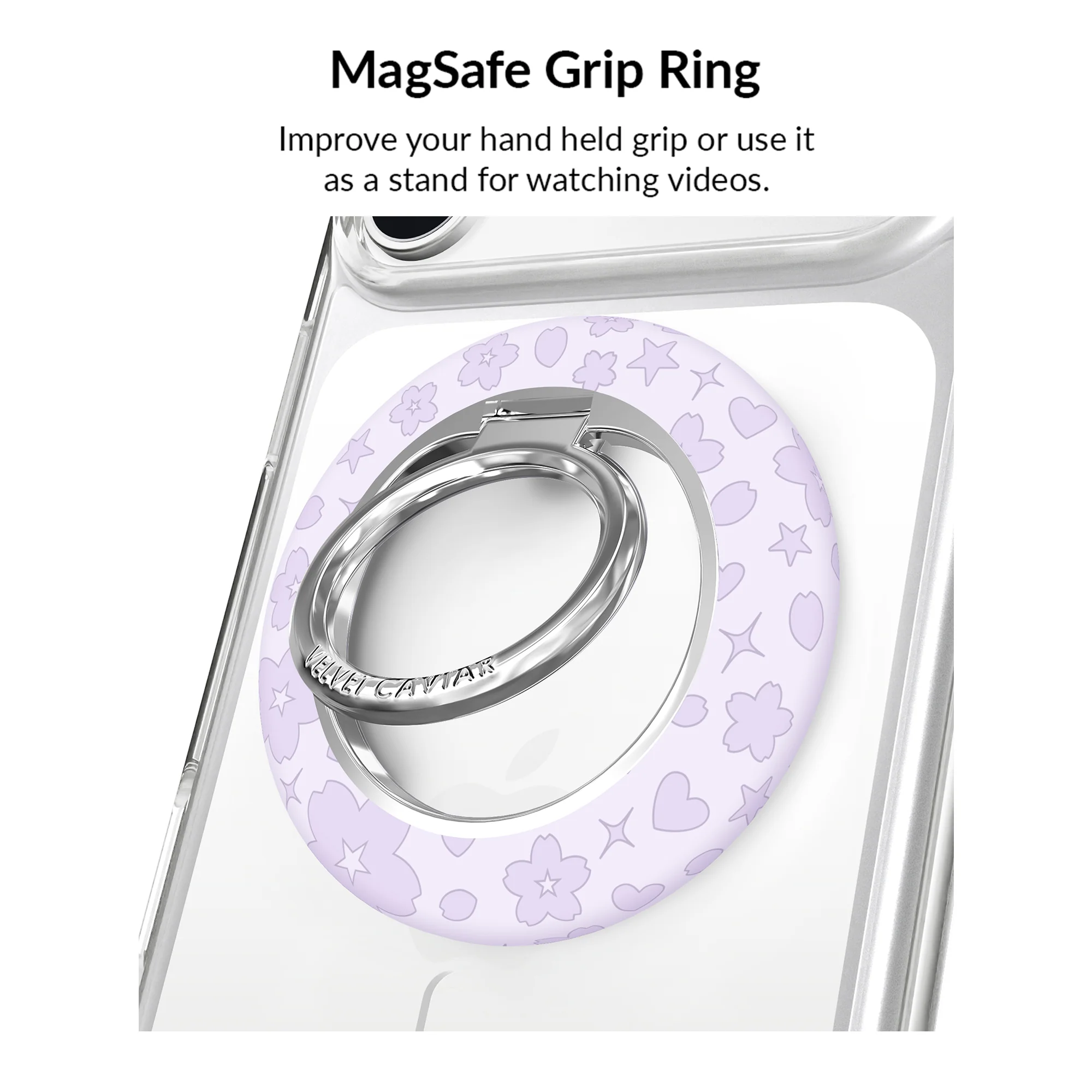 Lavender Cherry Blossom Glitter iPhone Bundle Set - Image 80