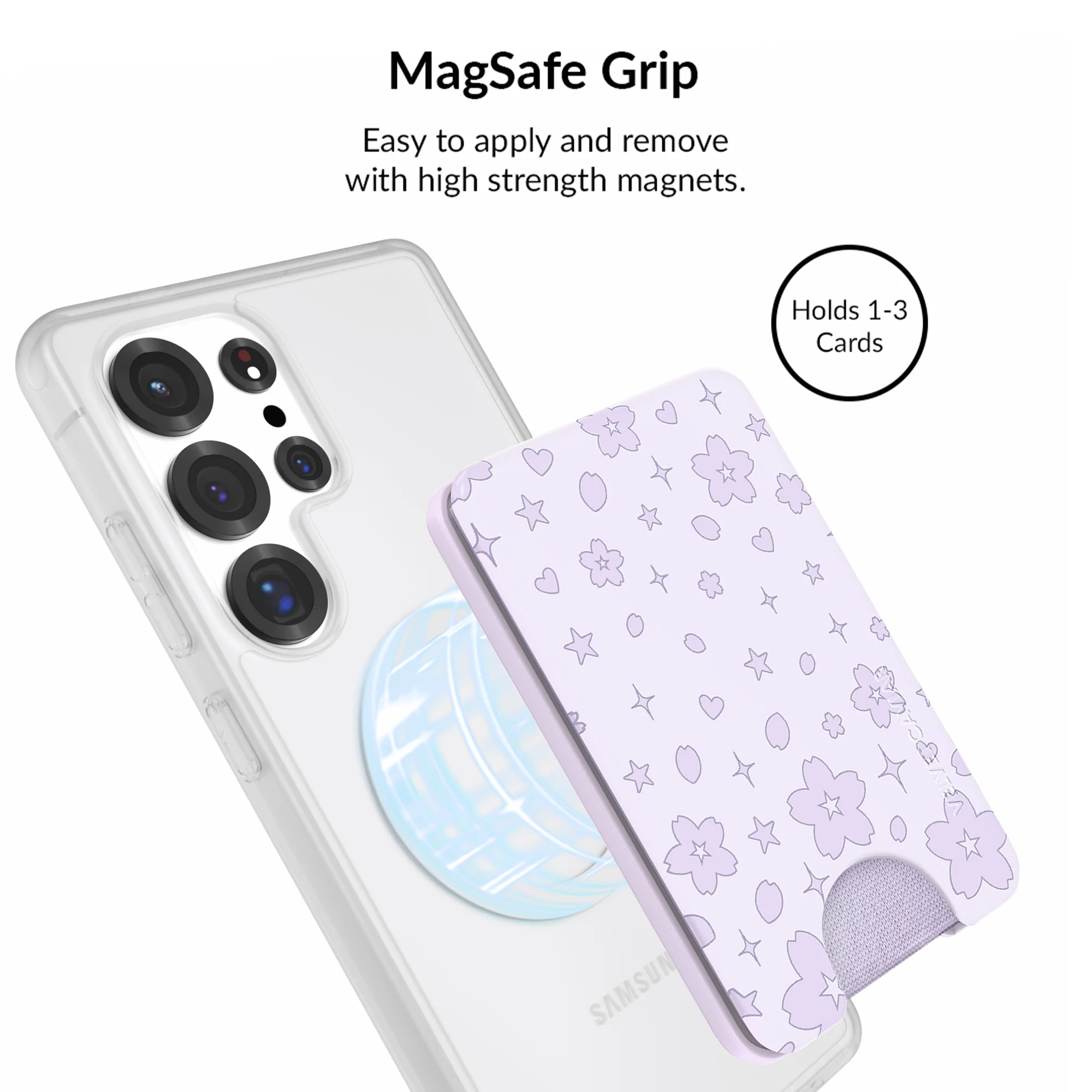 Lavender Cherry Blossom Glitter Samsung Bundle Set - Image 29
